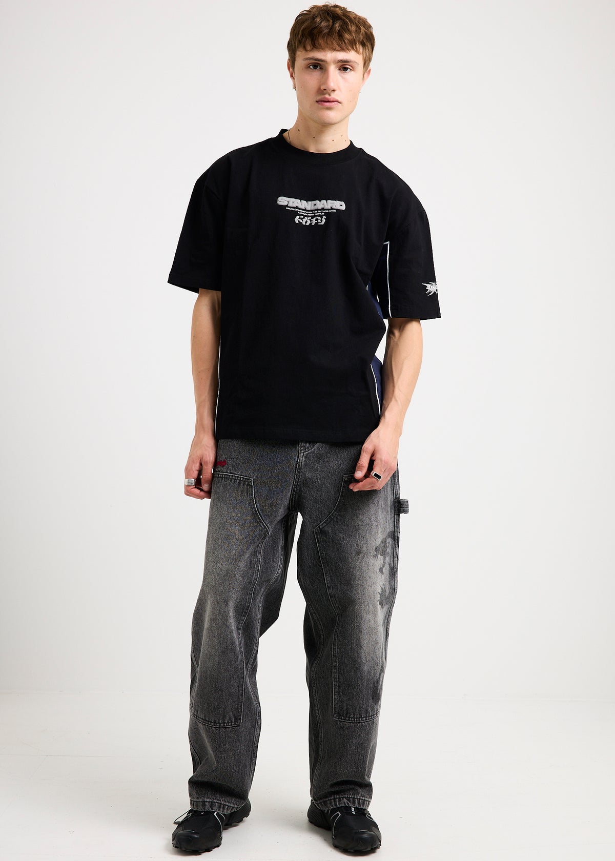 Nova Baggy Denim Jeans TECHNO BLACK