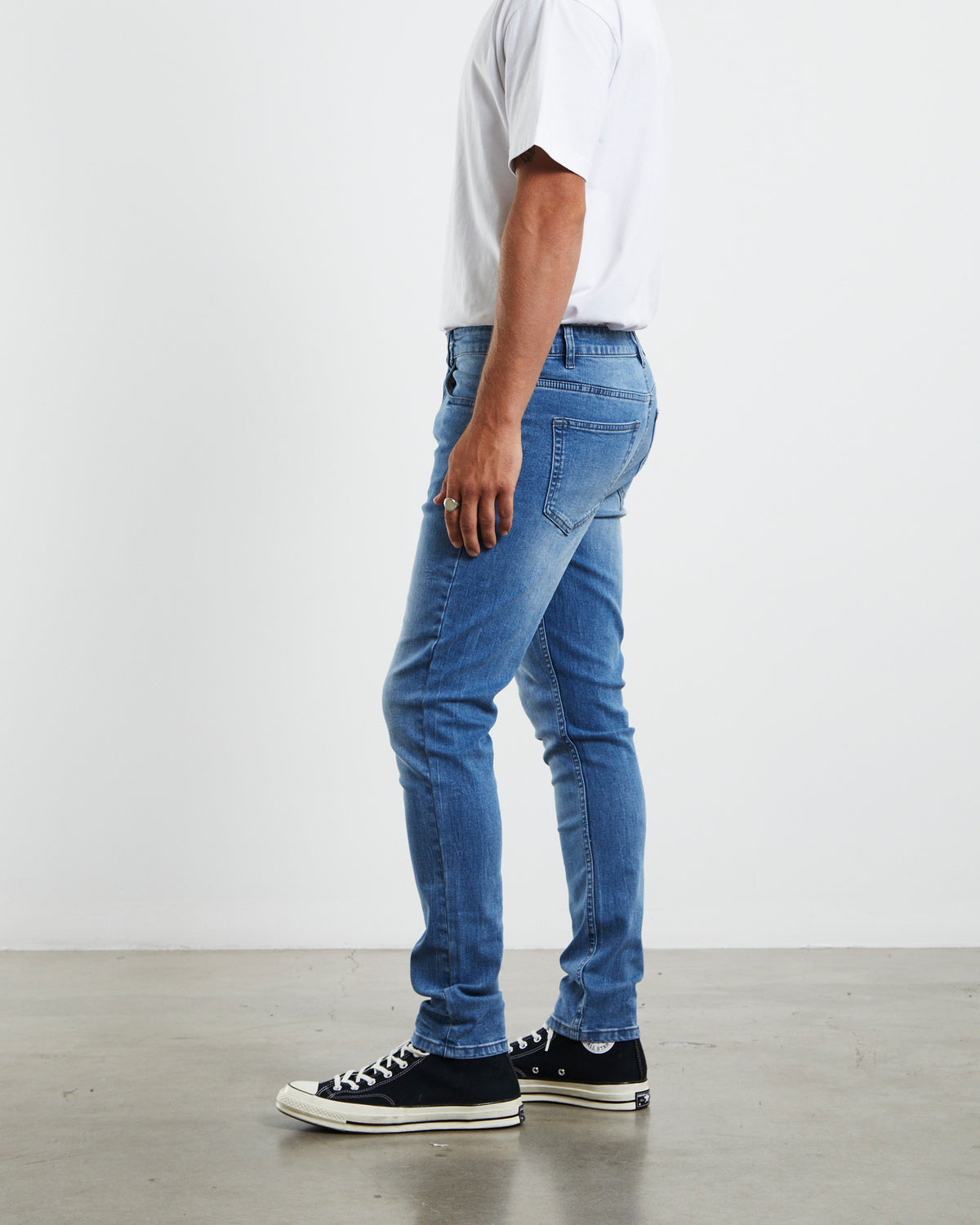 City Riot Denim Jeans MID BLUE