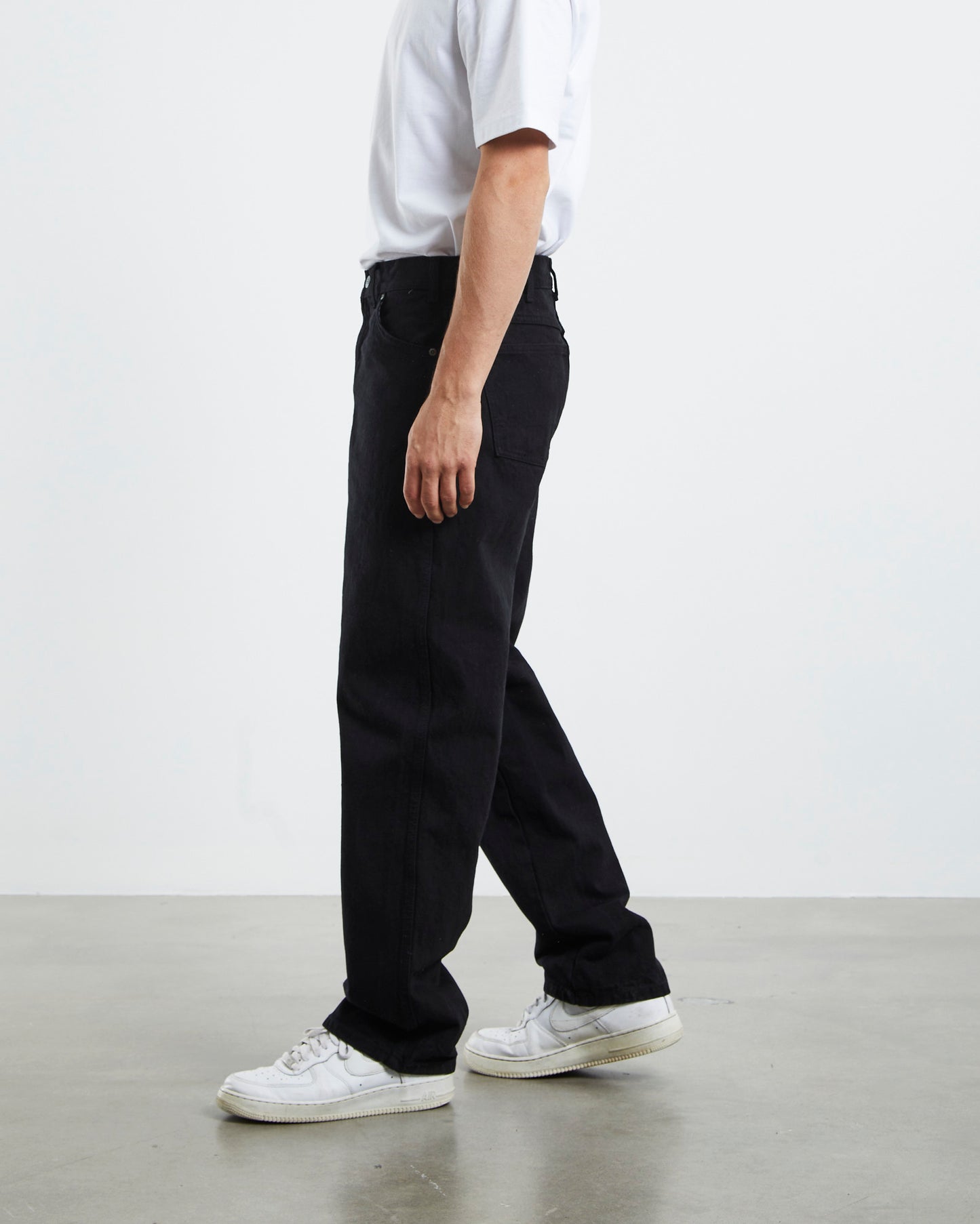 13293 Relaxed 5 Pocket Loose Jeans Black