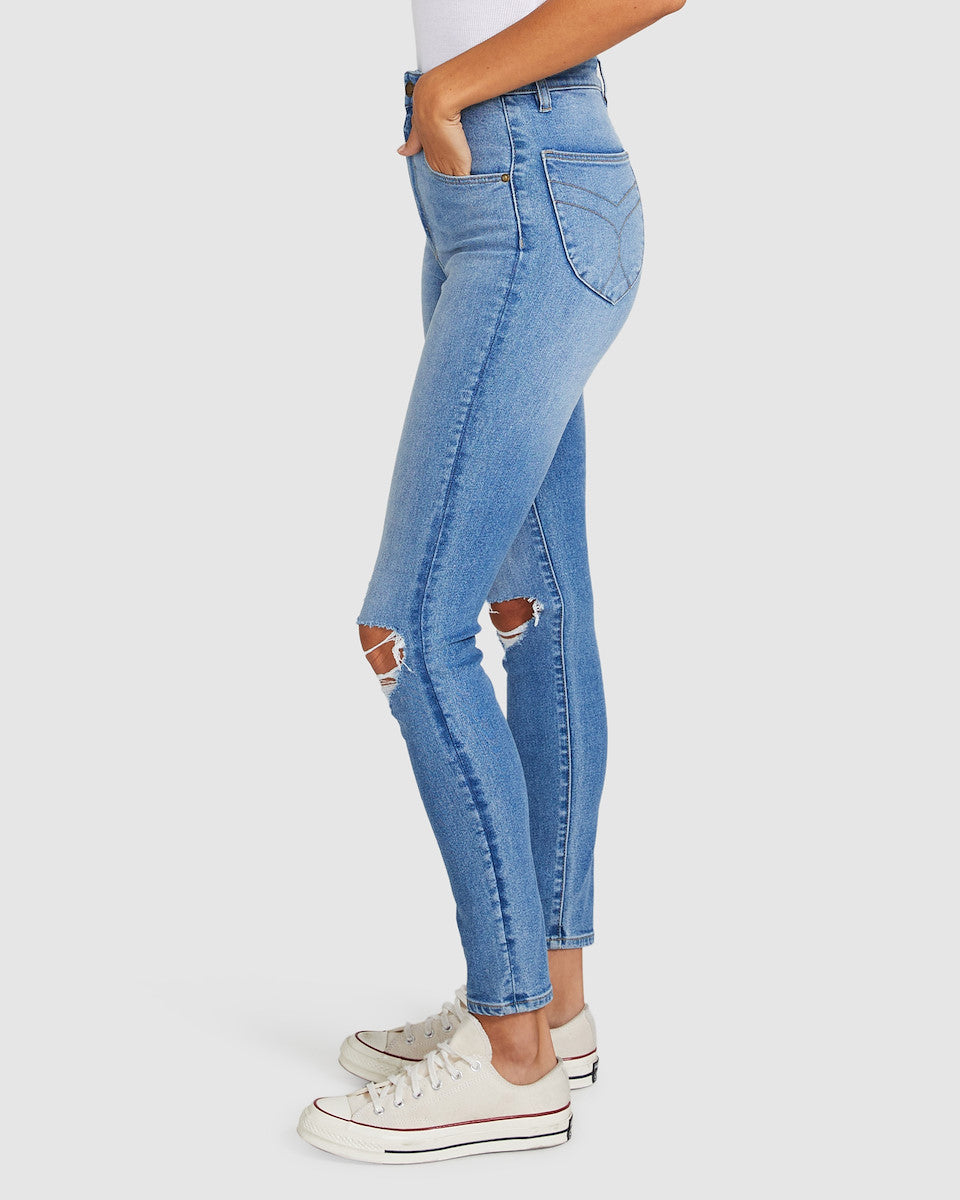 Eastcoast Skinny Jeans Ocean Worn Blue BLUE