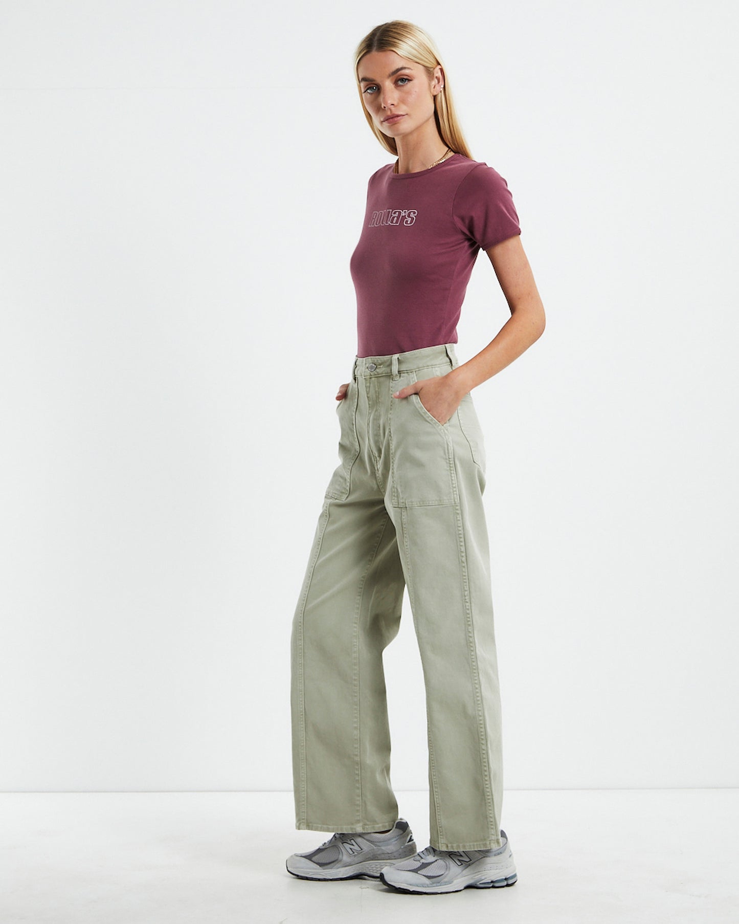 Baby Rib Logo T-Shirt Mulberry