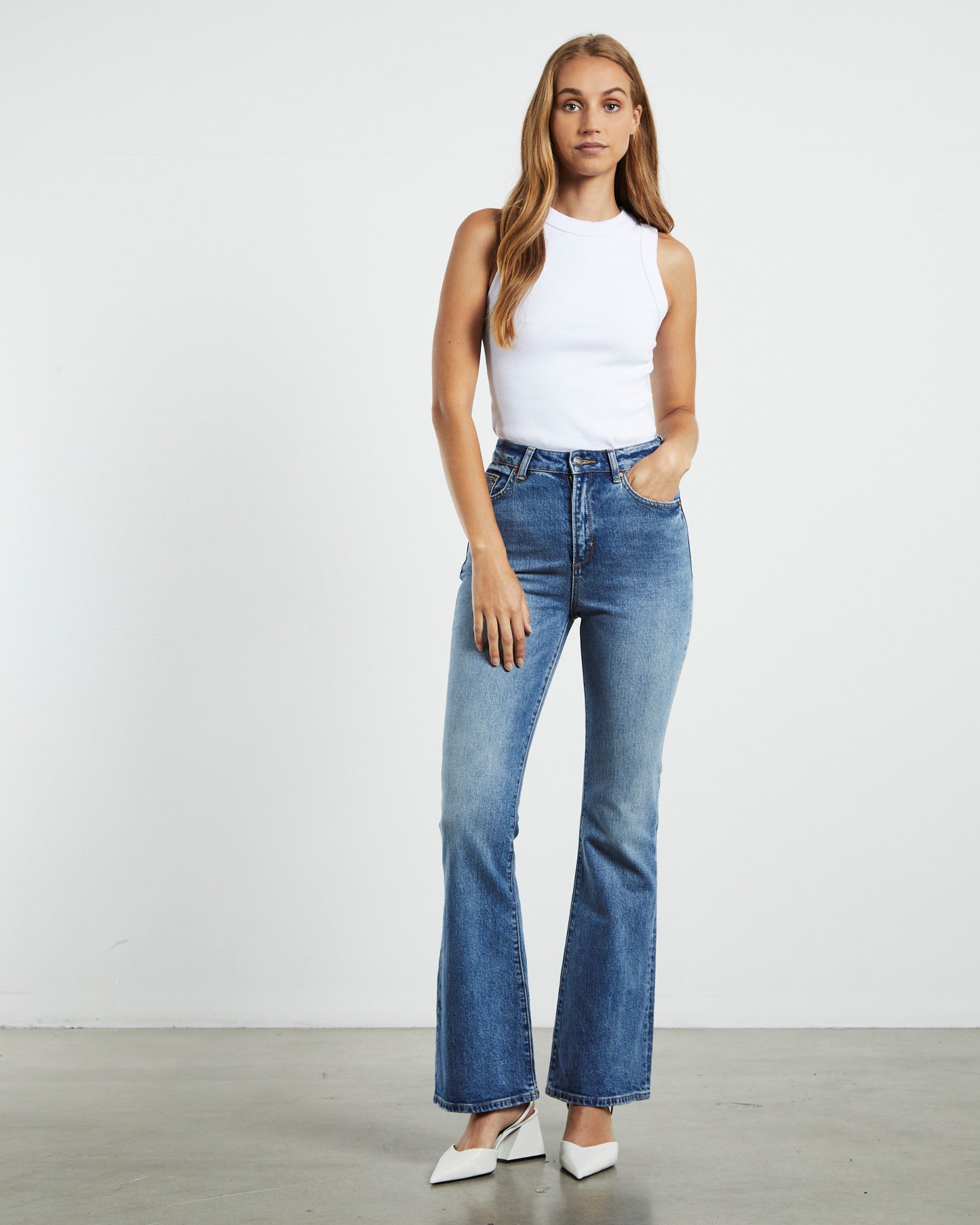 Debbie Bootcut Jeans Atmosphere Blue