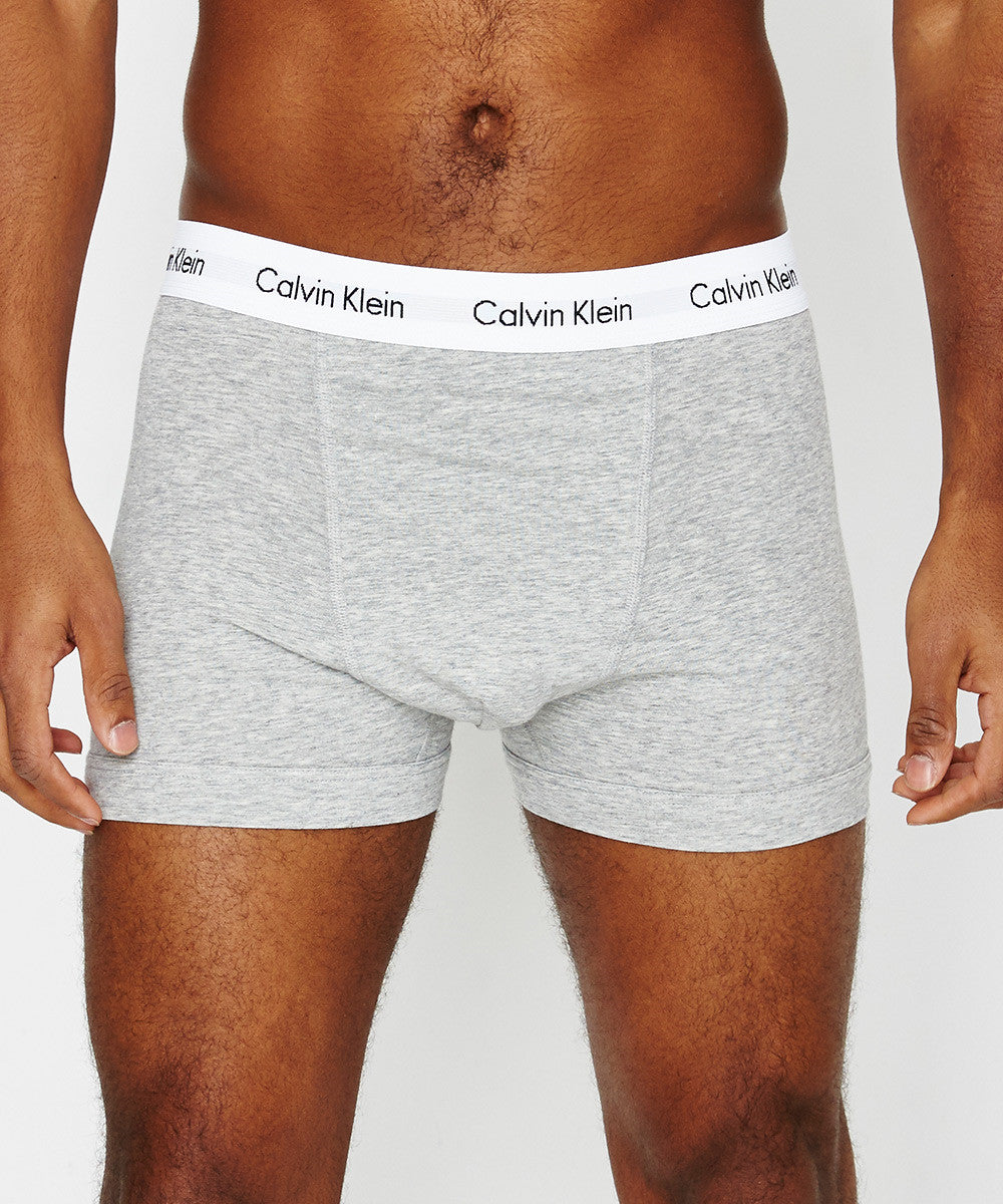 Cotton Stretch Trunk 3pk BLK/WHT/GRY