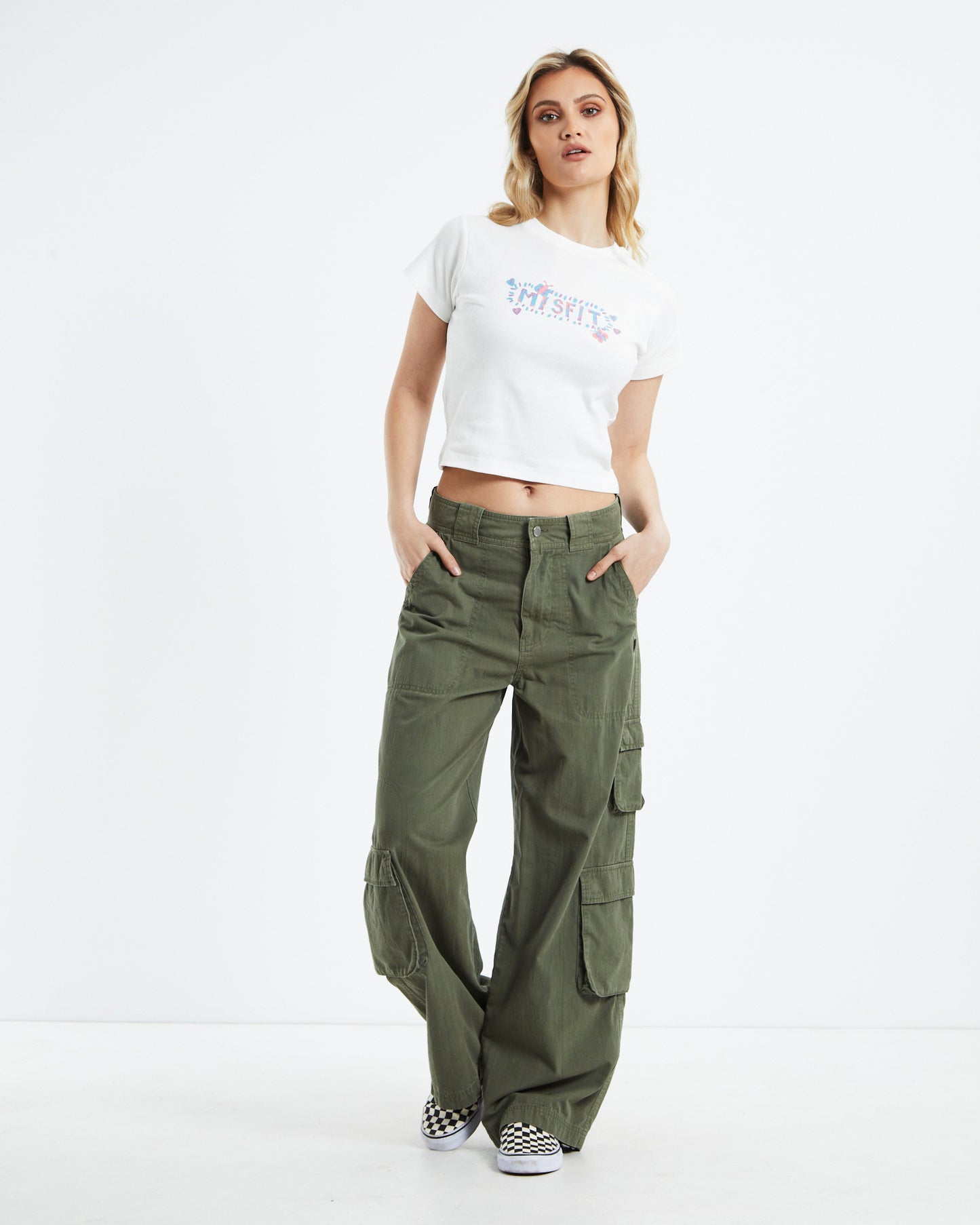 Friends & Strangers Rib Tee Washed White