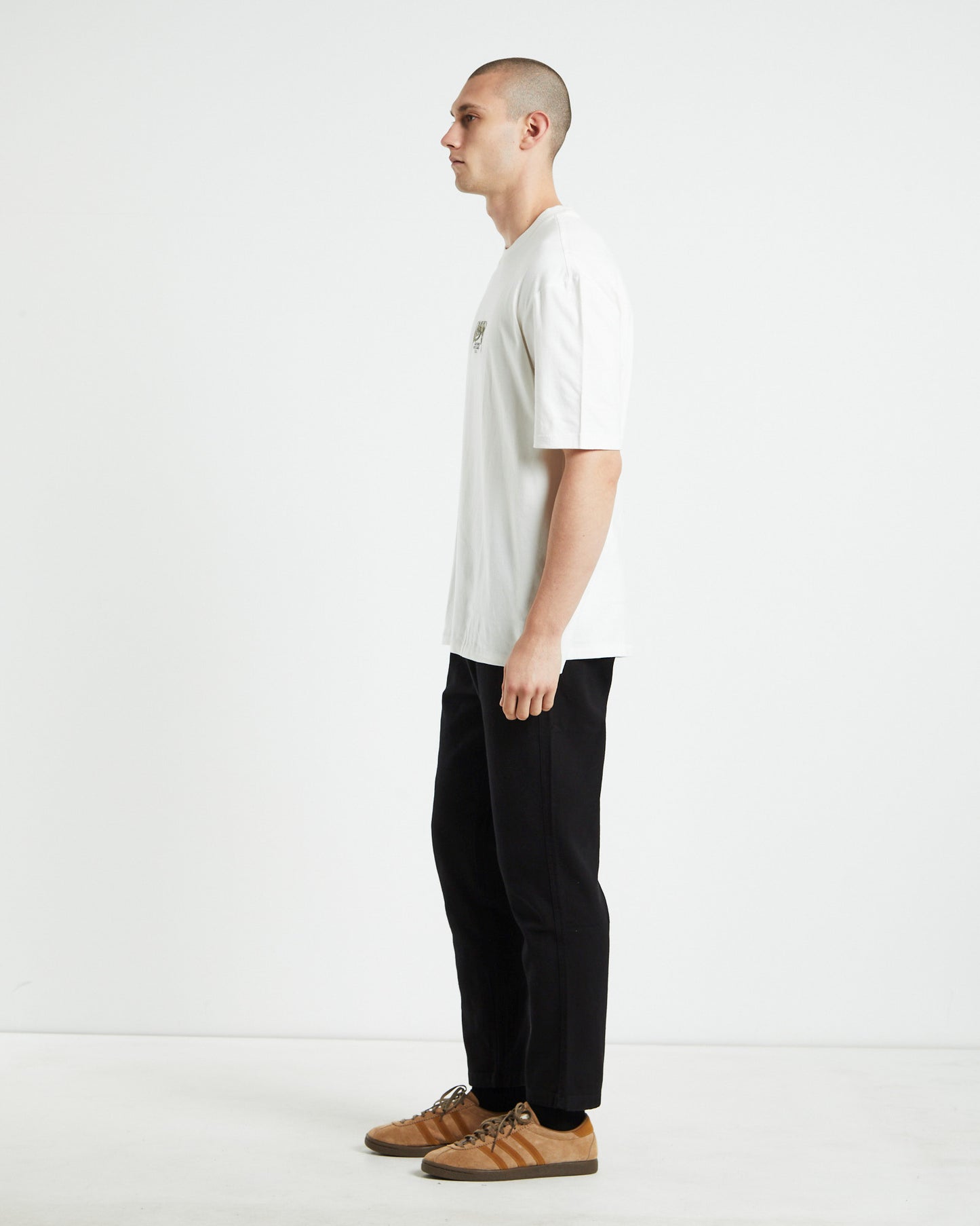 Tripped Baggy Tee Vintage White