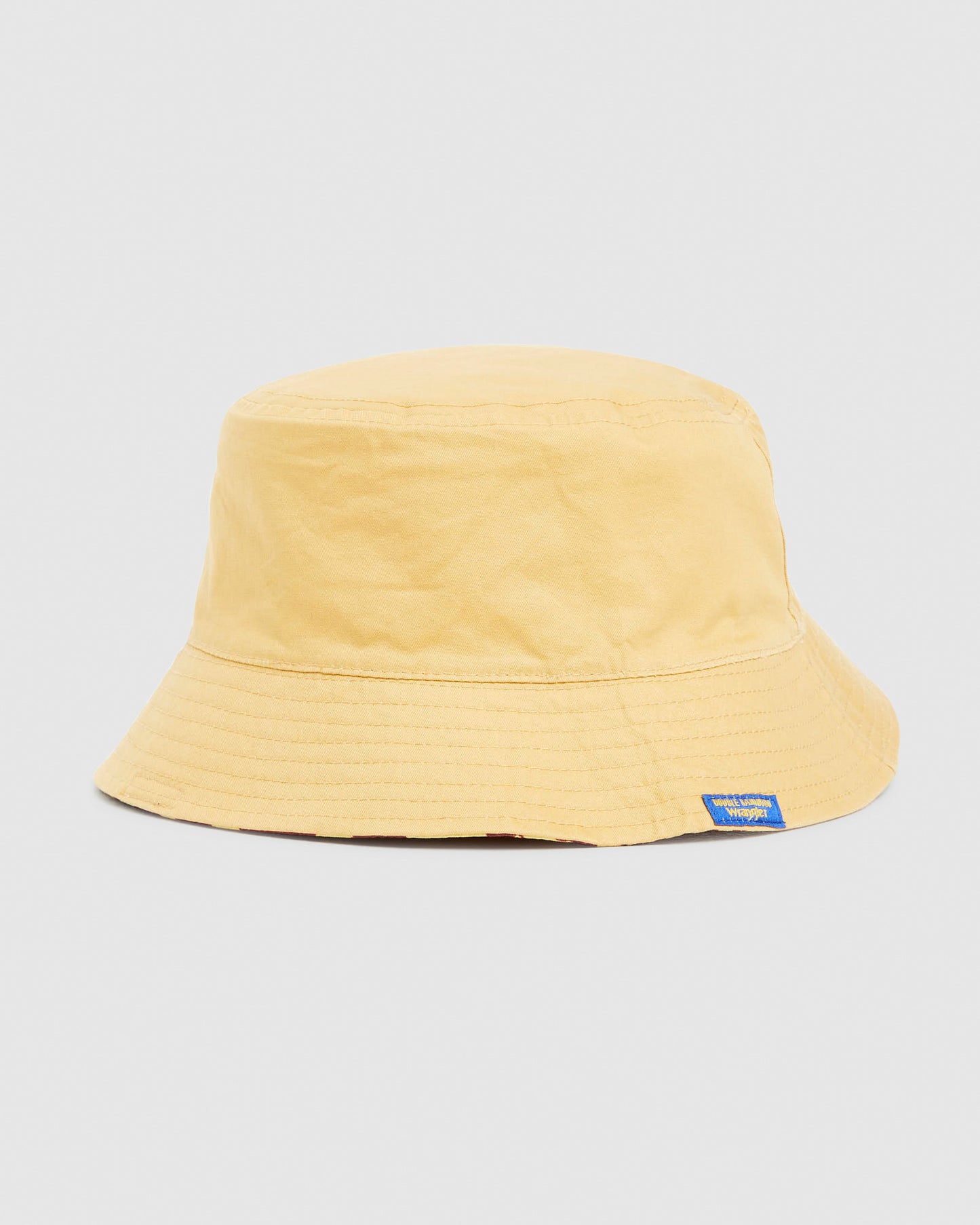 Double Rainbouu x Wrangler Reversible Bucket Hat Yellow Leopard