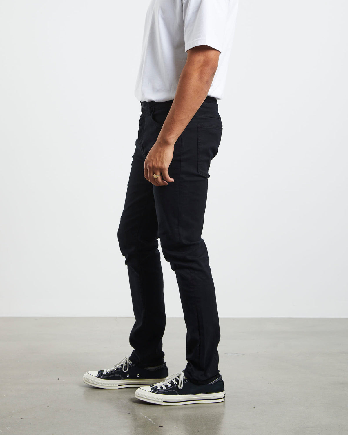 Ray Tapered Slim Denim Jeans NORTHER BLACK