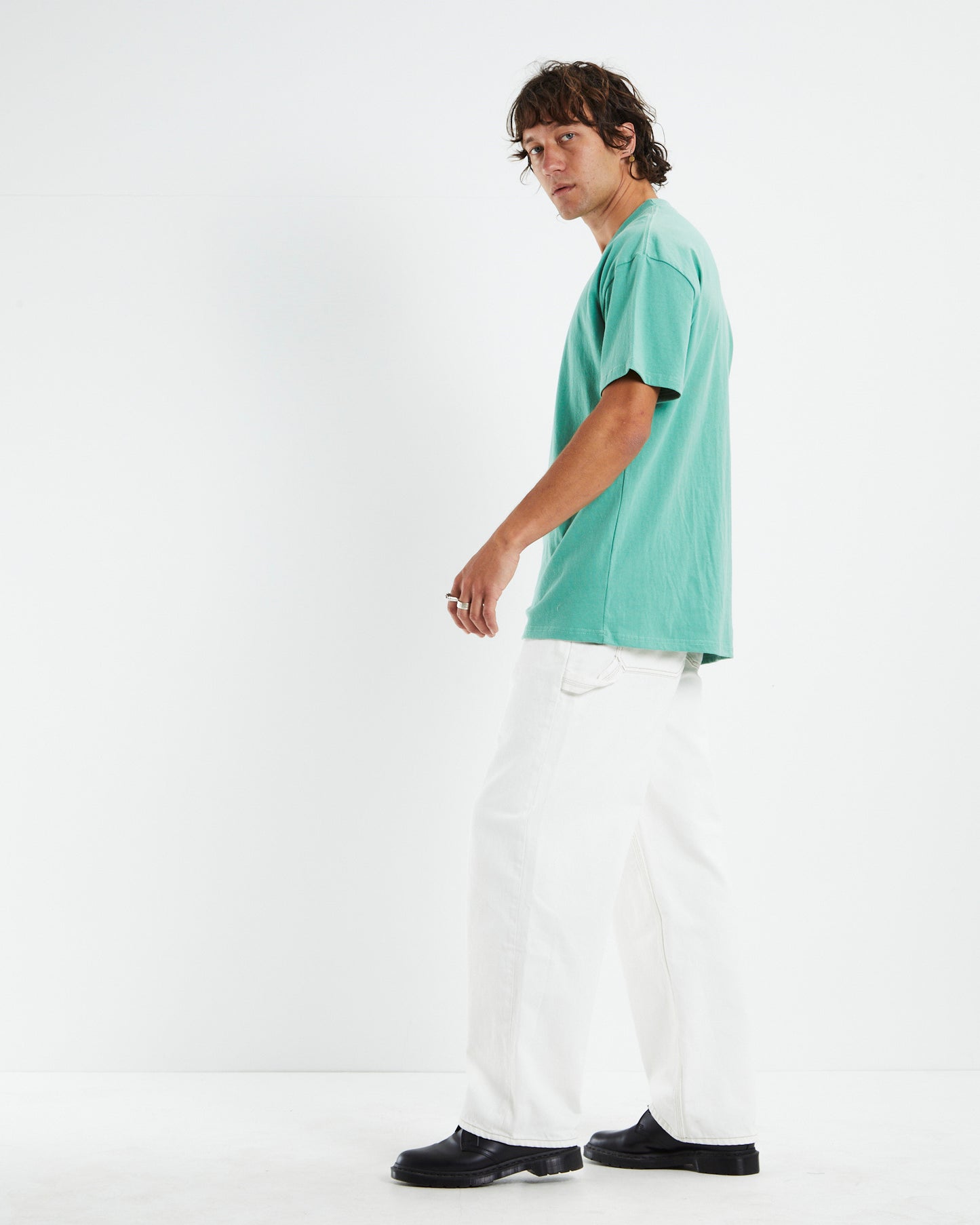 Big and Meaty Short Sleeve T-Shirt Pigment Tea Green