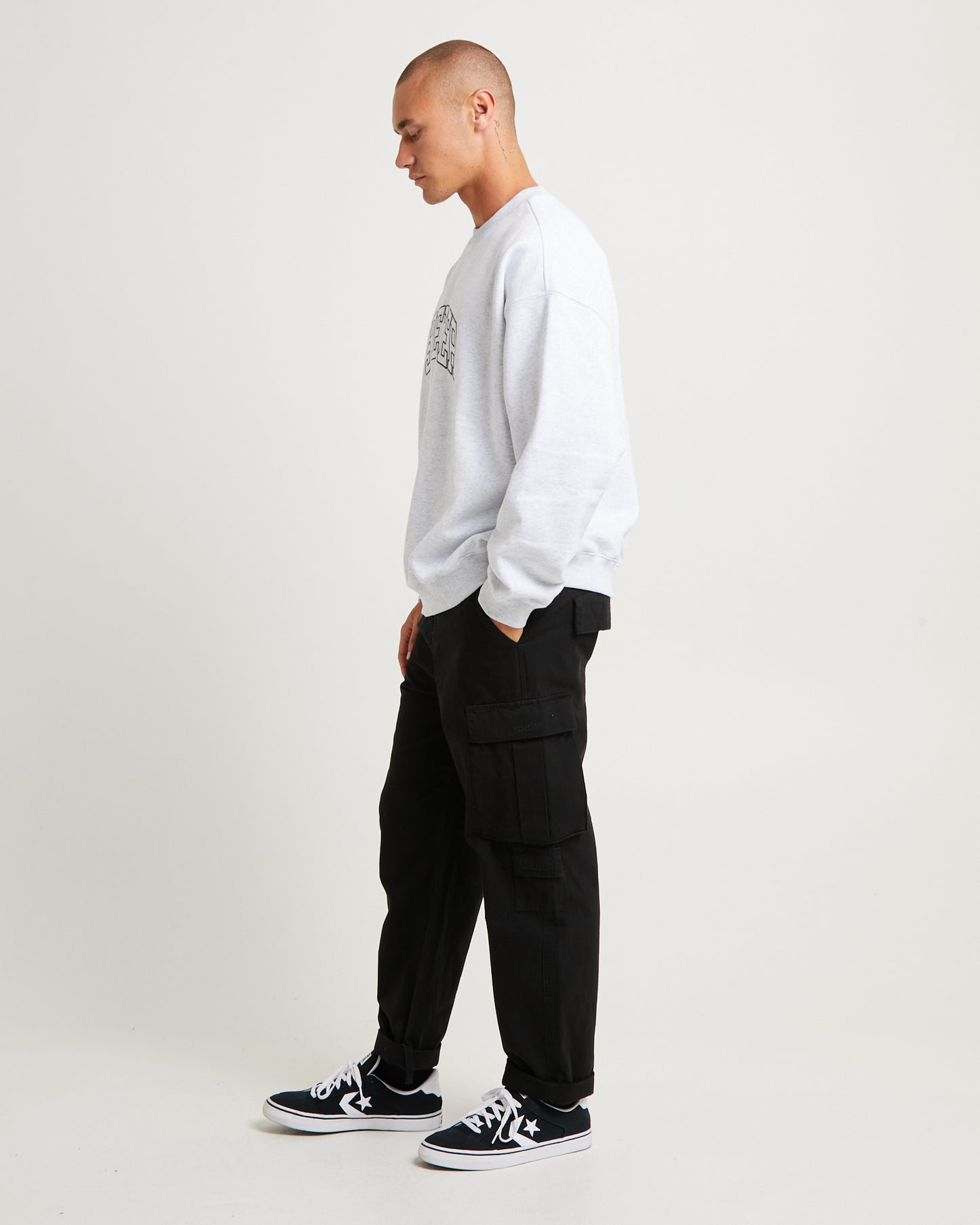 Seattle Crew Jumper Frost Marle Grey