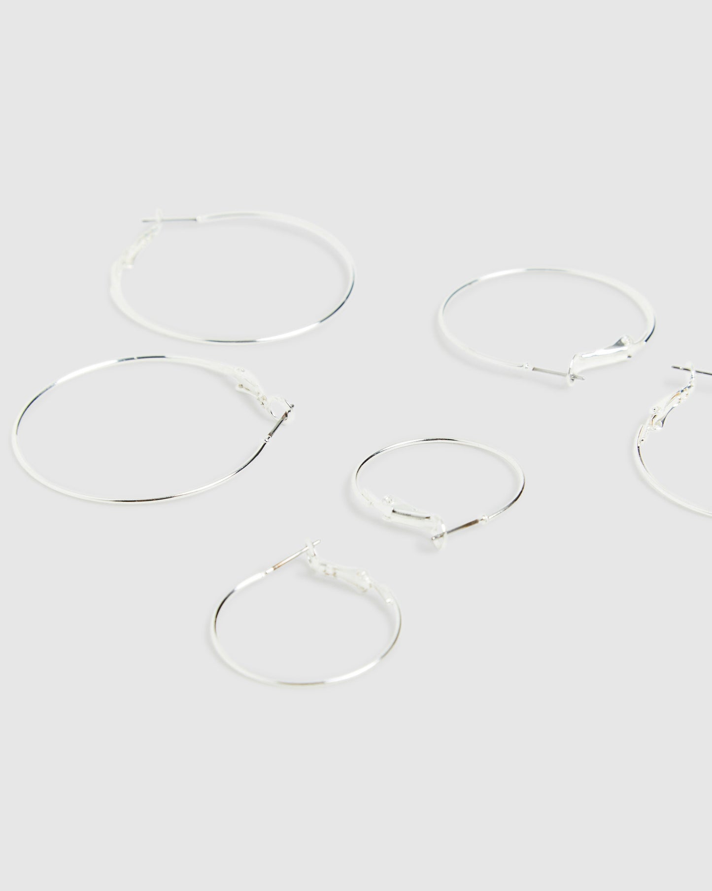 Nora Hoop Earrings Multi Pack Silver