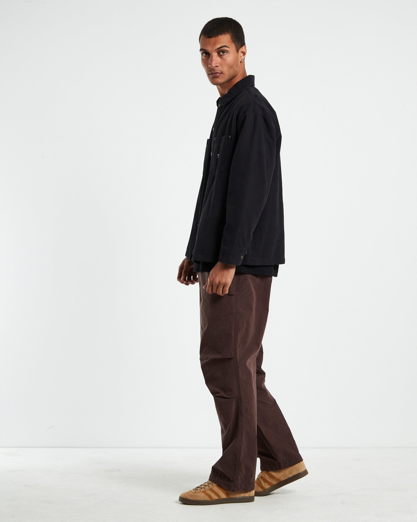 Newcastle Long Sleeve Shacket Black