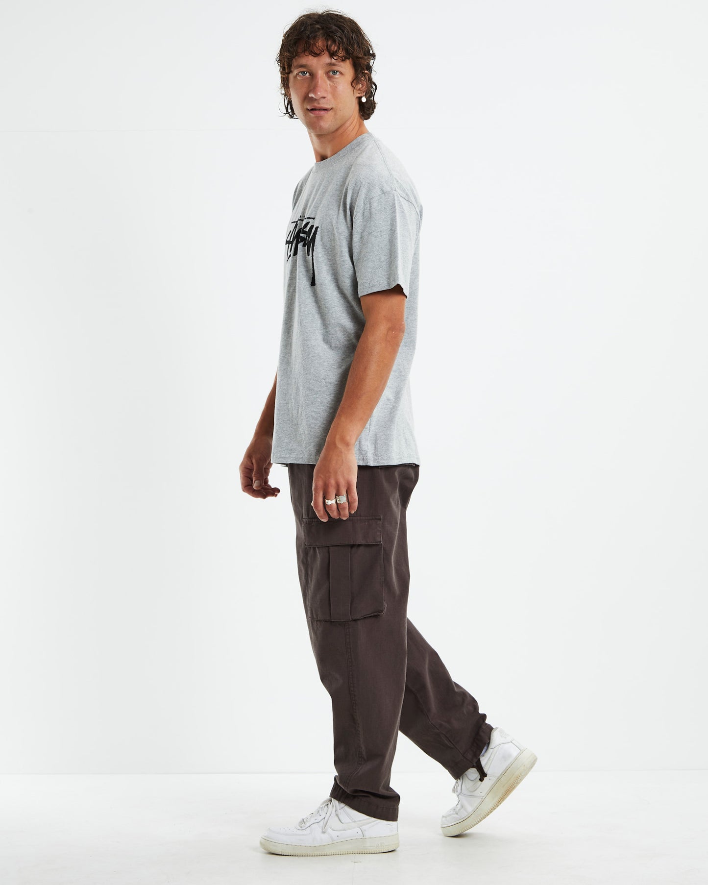 Solid Stock Short Sleeve T-Shirt Strong Grey Marle