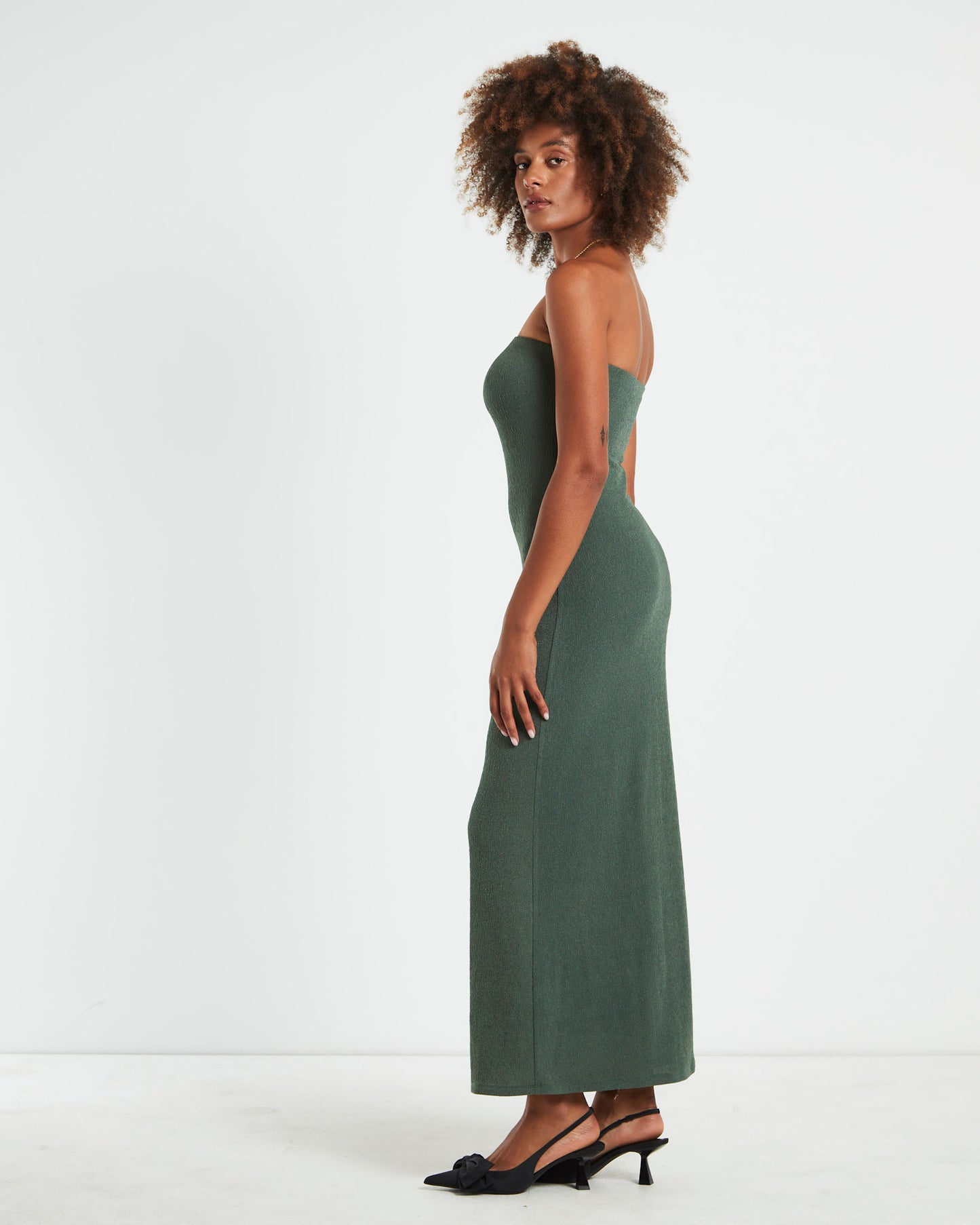 Sloane Seamless Maxi Tube Dress Green