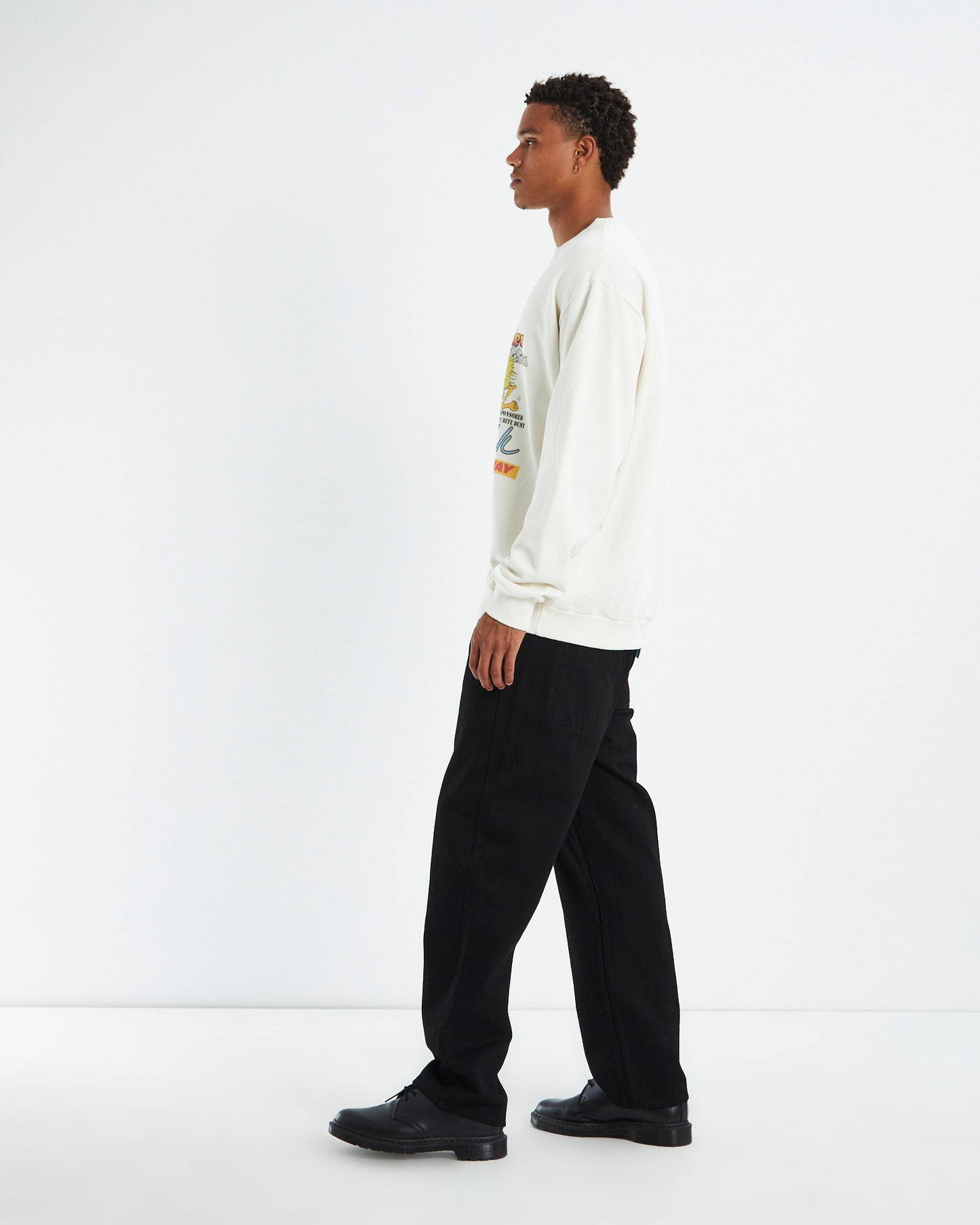 Hoonheads 50/50 Crewneck Jumper Thrift White
