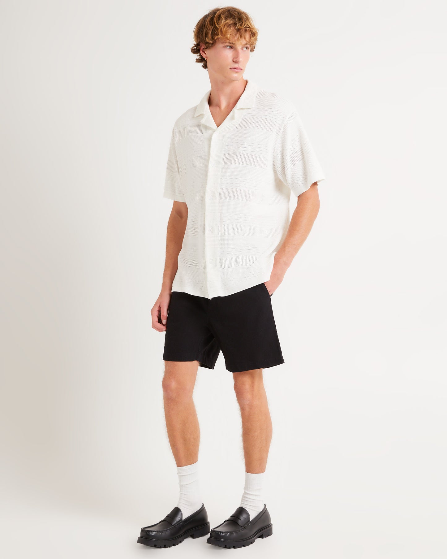Knitted Short Sleeve Resort Shirt