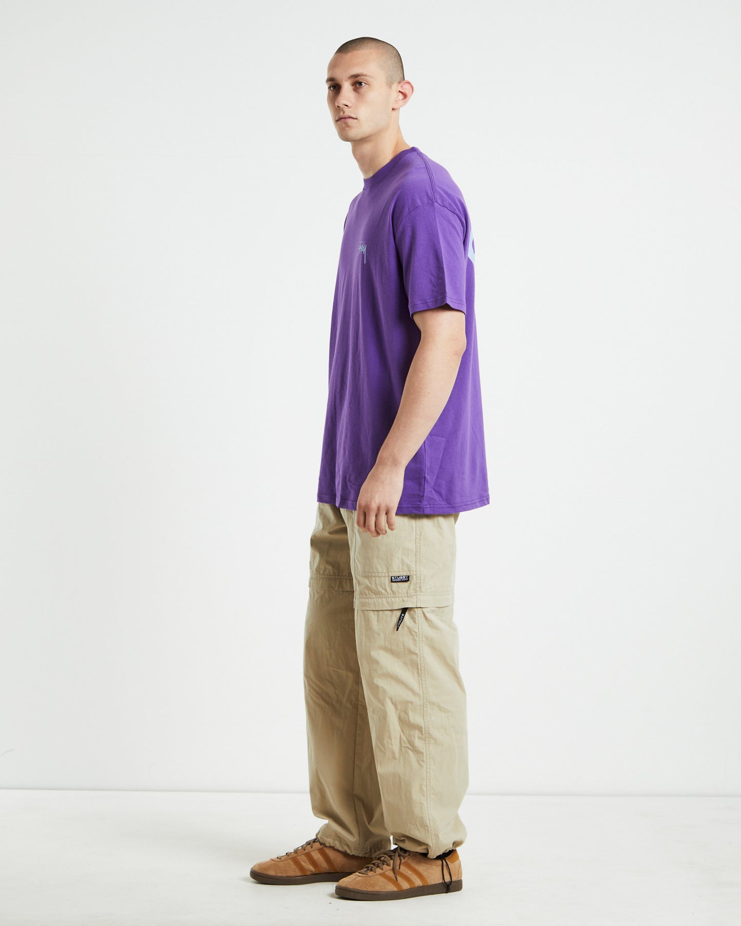Two Dice Short Sleeve T-shirt Bright Violet