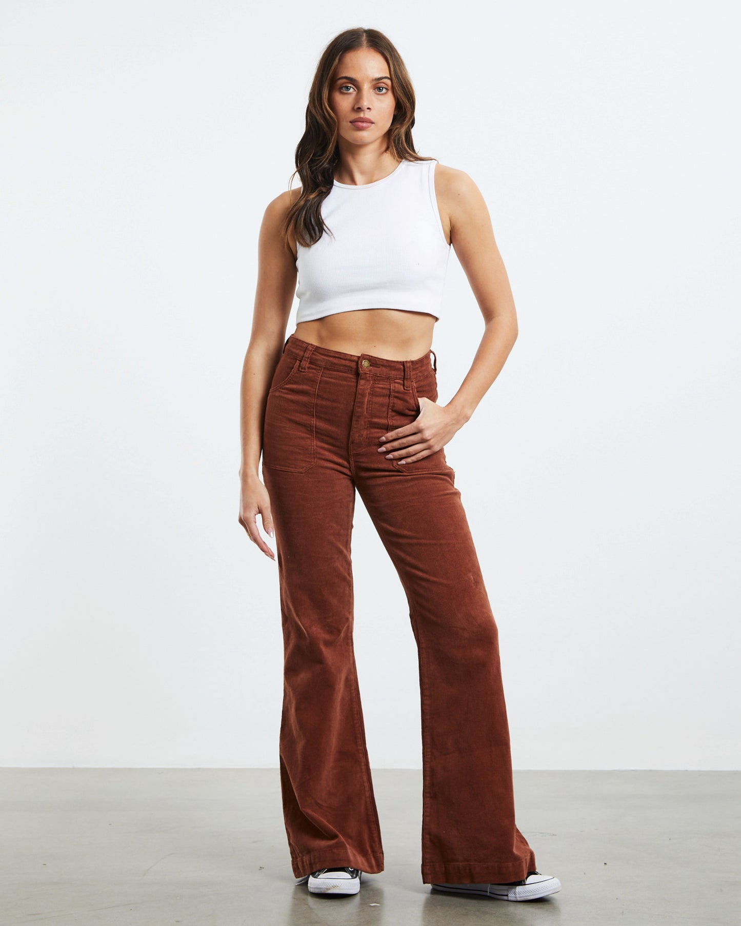 Phoebe Tonk x Rolla's Eastcoast Flare Cord Jeans