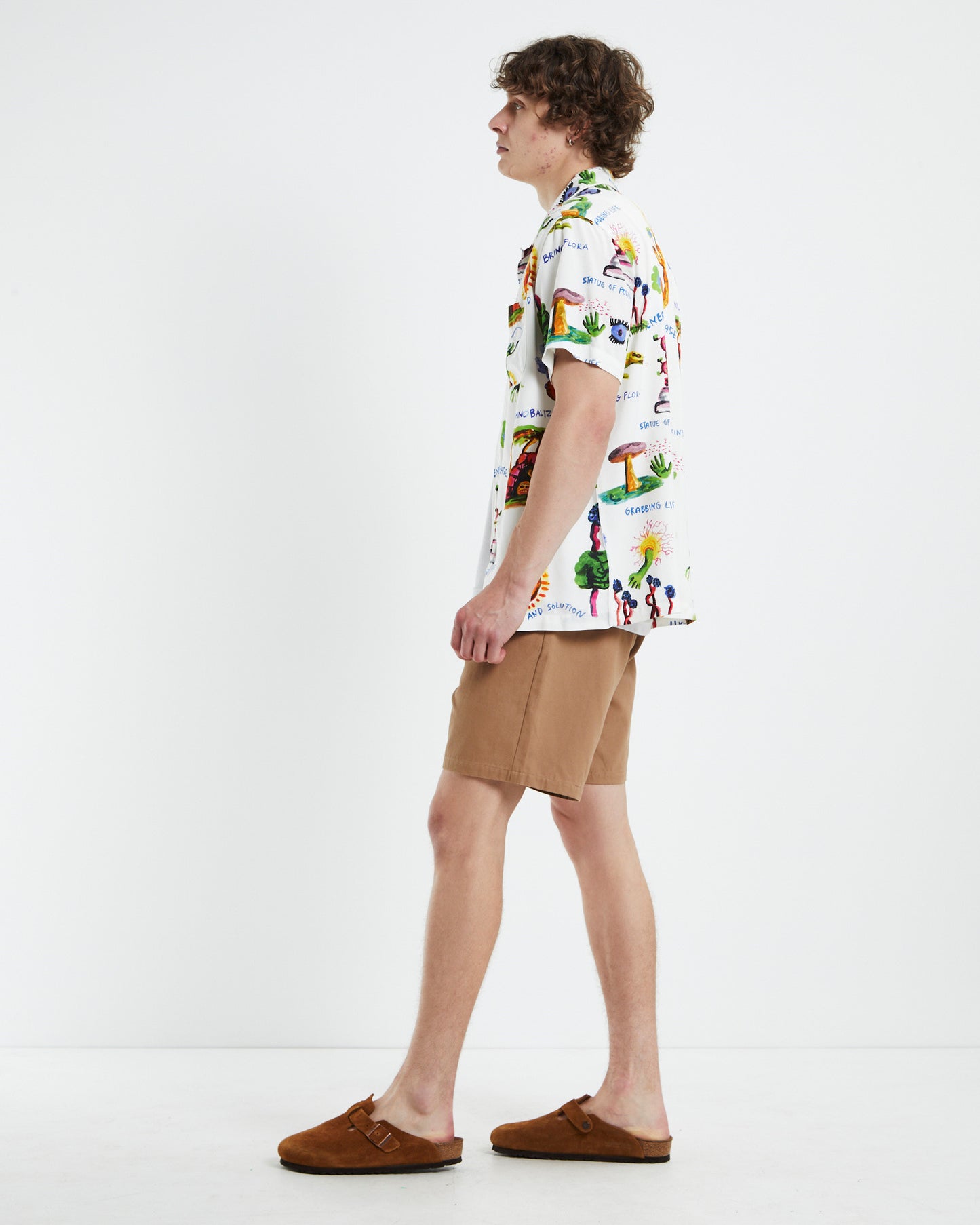 Grabbing Life Short Sleeve Shirt White