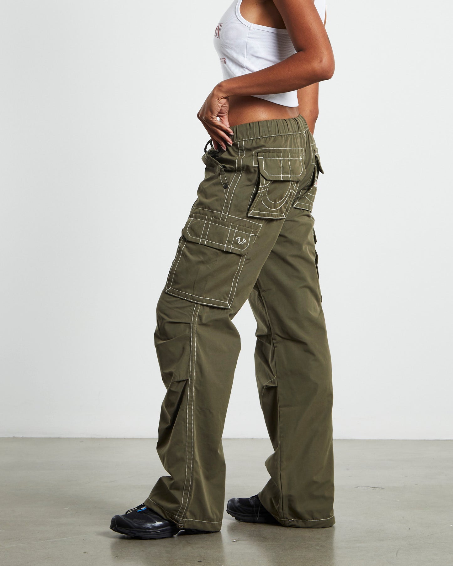 Bobbi Baggy Cargo Pants Kalamata Green
