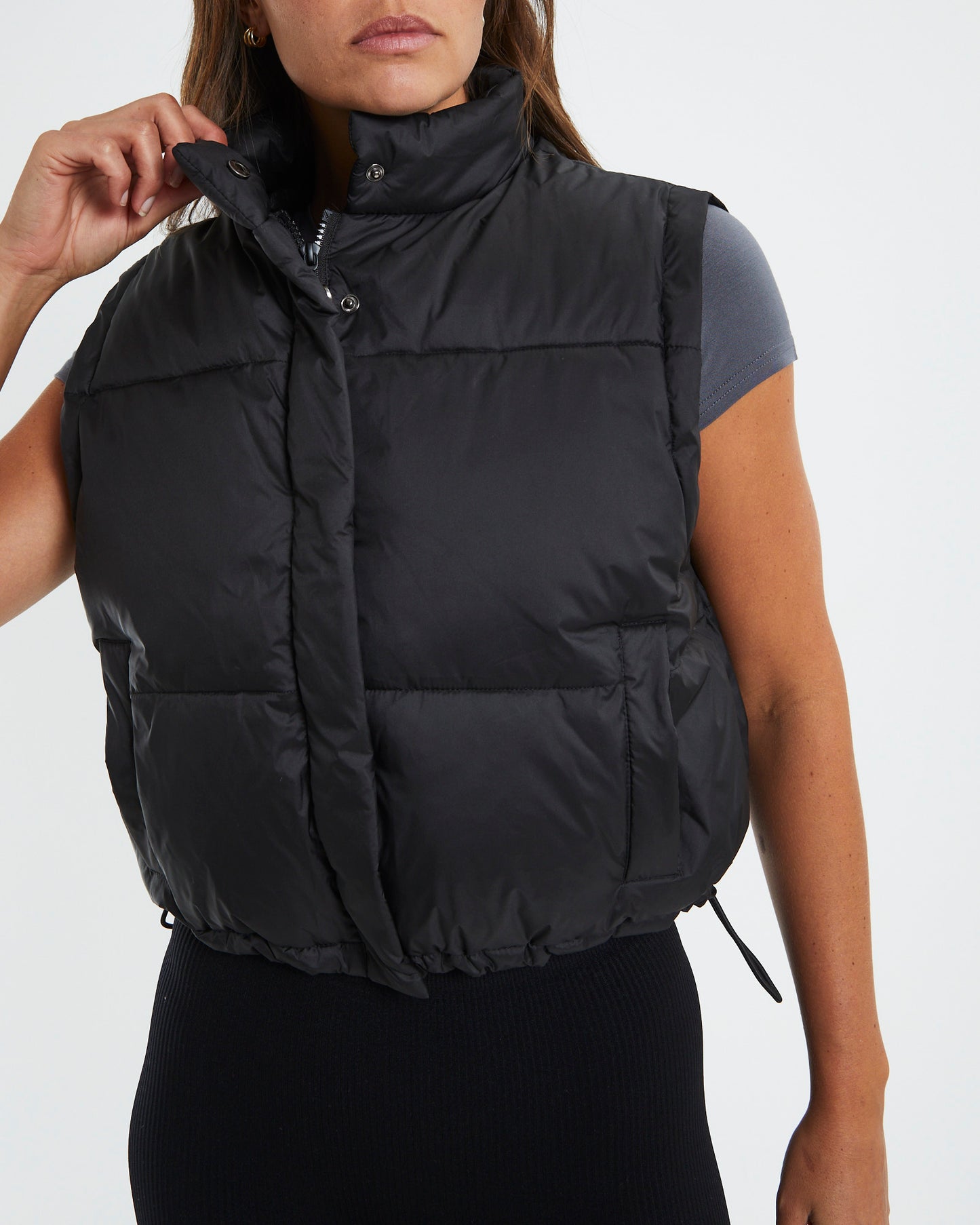Casey Cropped Puffer Vest
