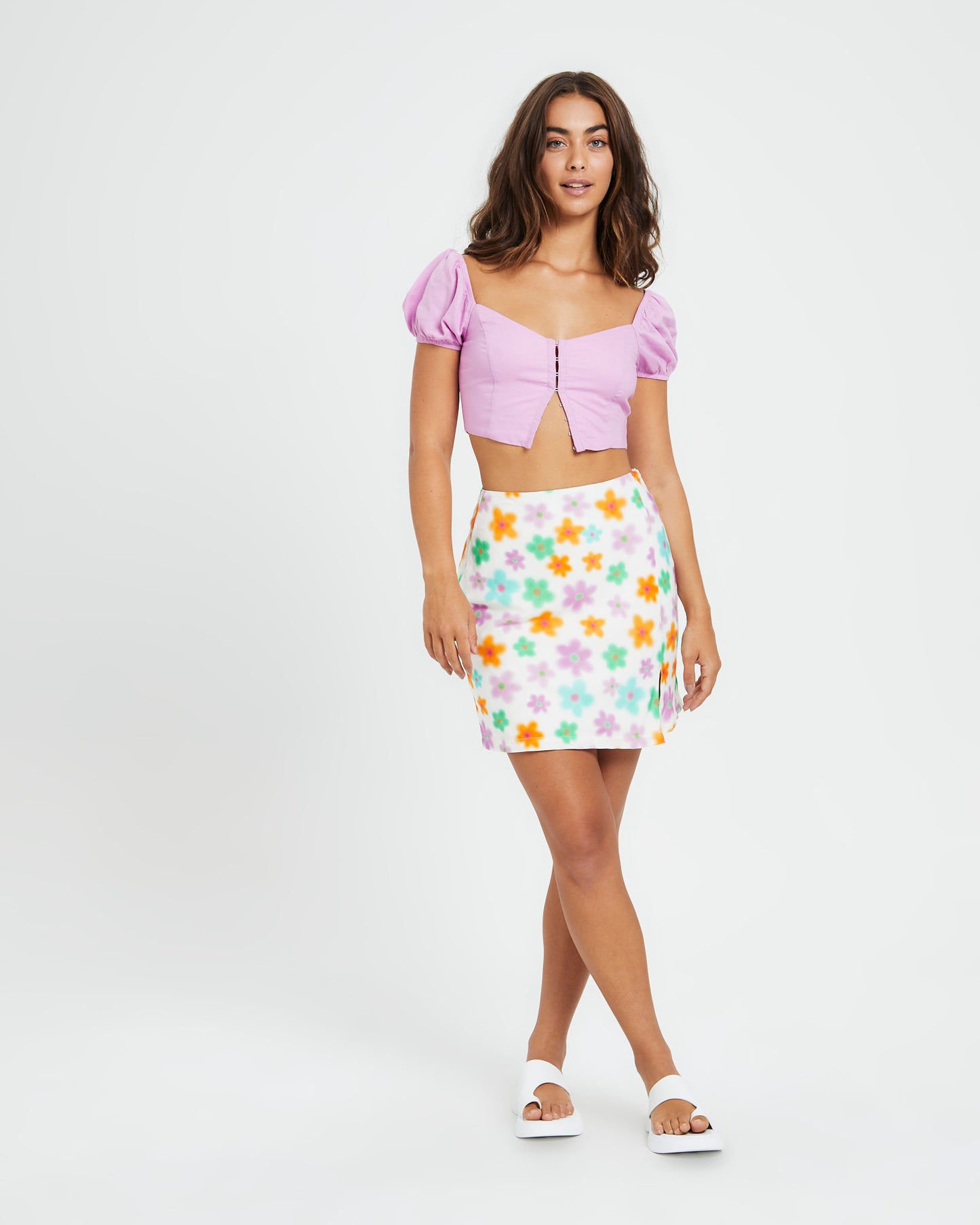 Demi Short Sleeve Bodice Lilac
