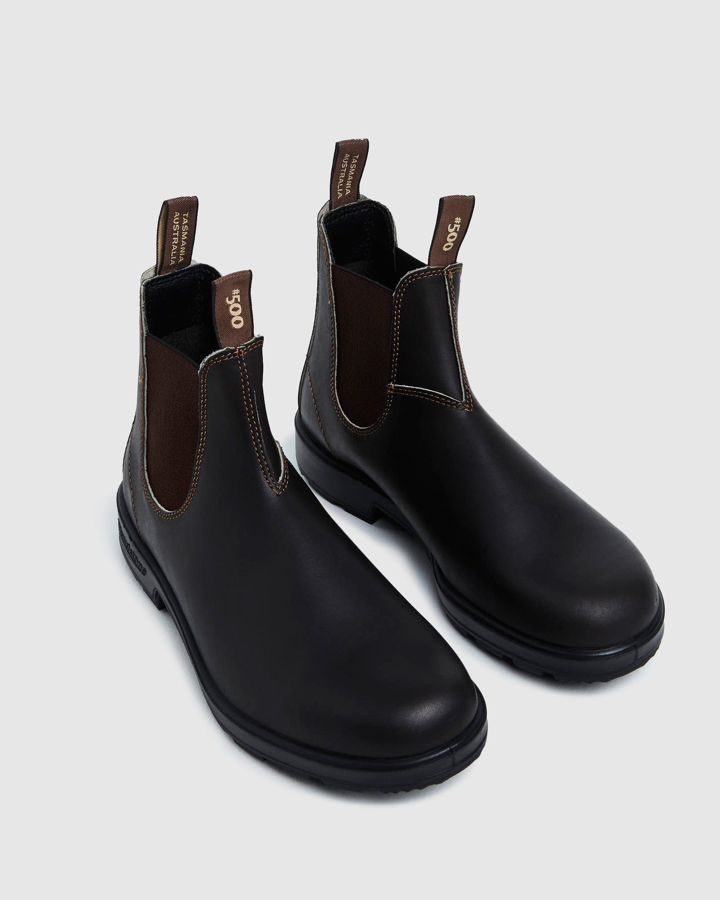 500 Elastic Side Boots Brown