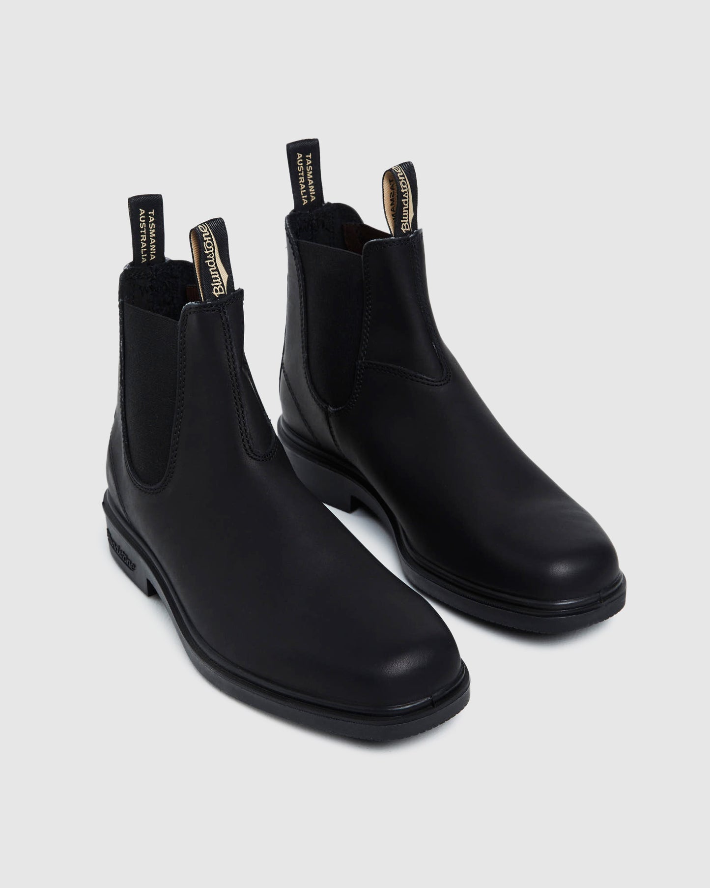 063 Leather Dress Boots Black