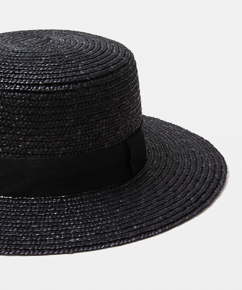Boater Hat Black