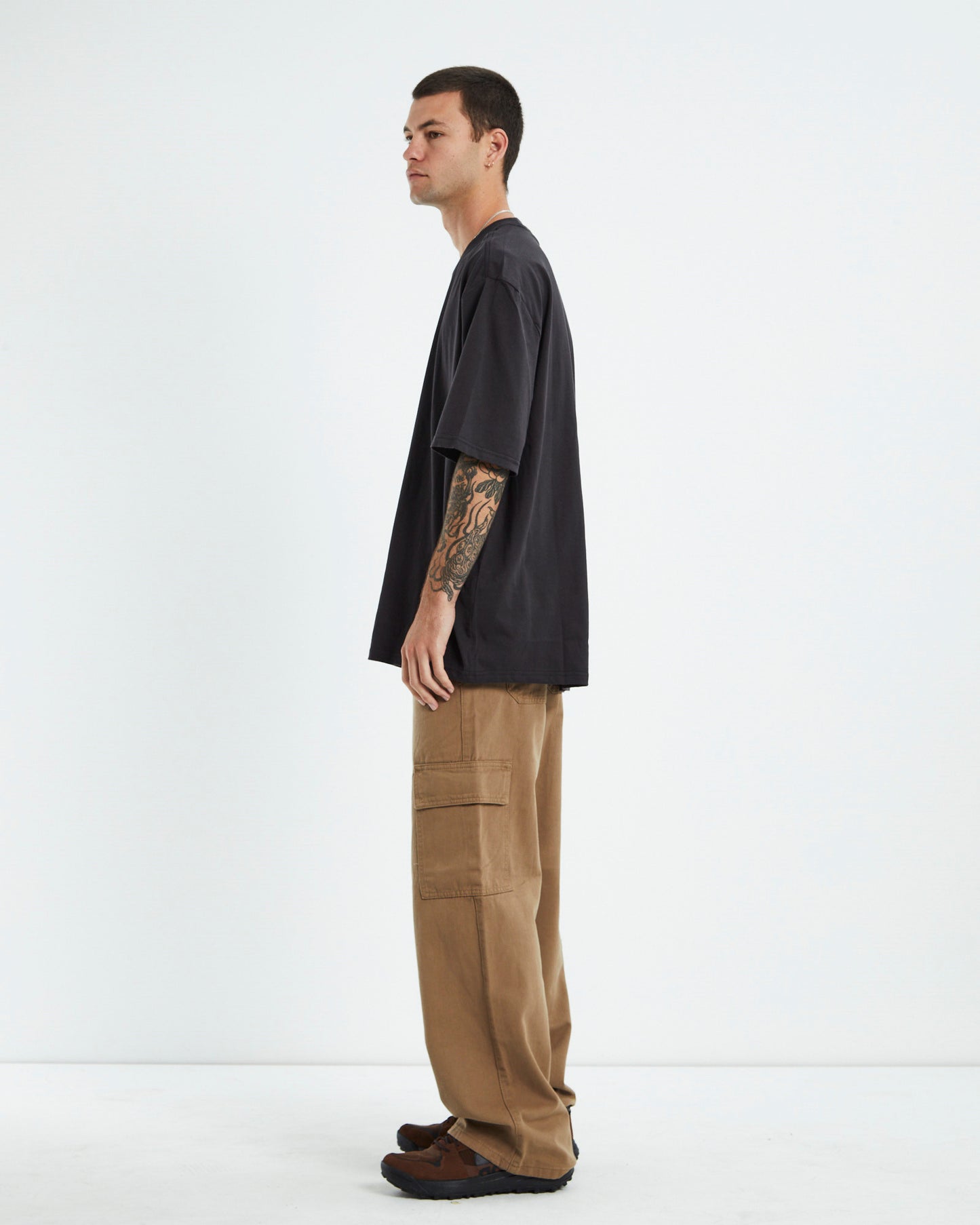 Altos Baggy Short Sleeve T-Shirt Worn Black