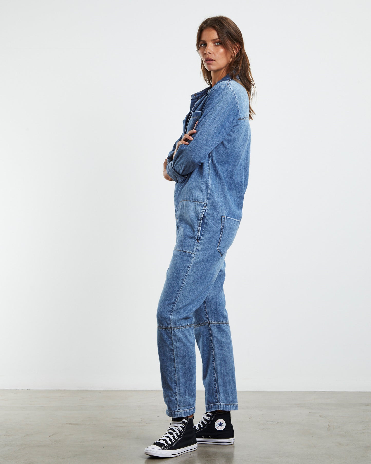 Paradise Utility Jumpsuit Pacifica Blue