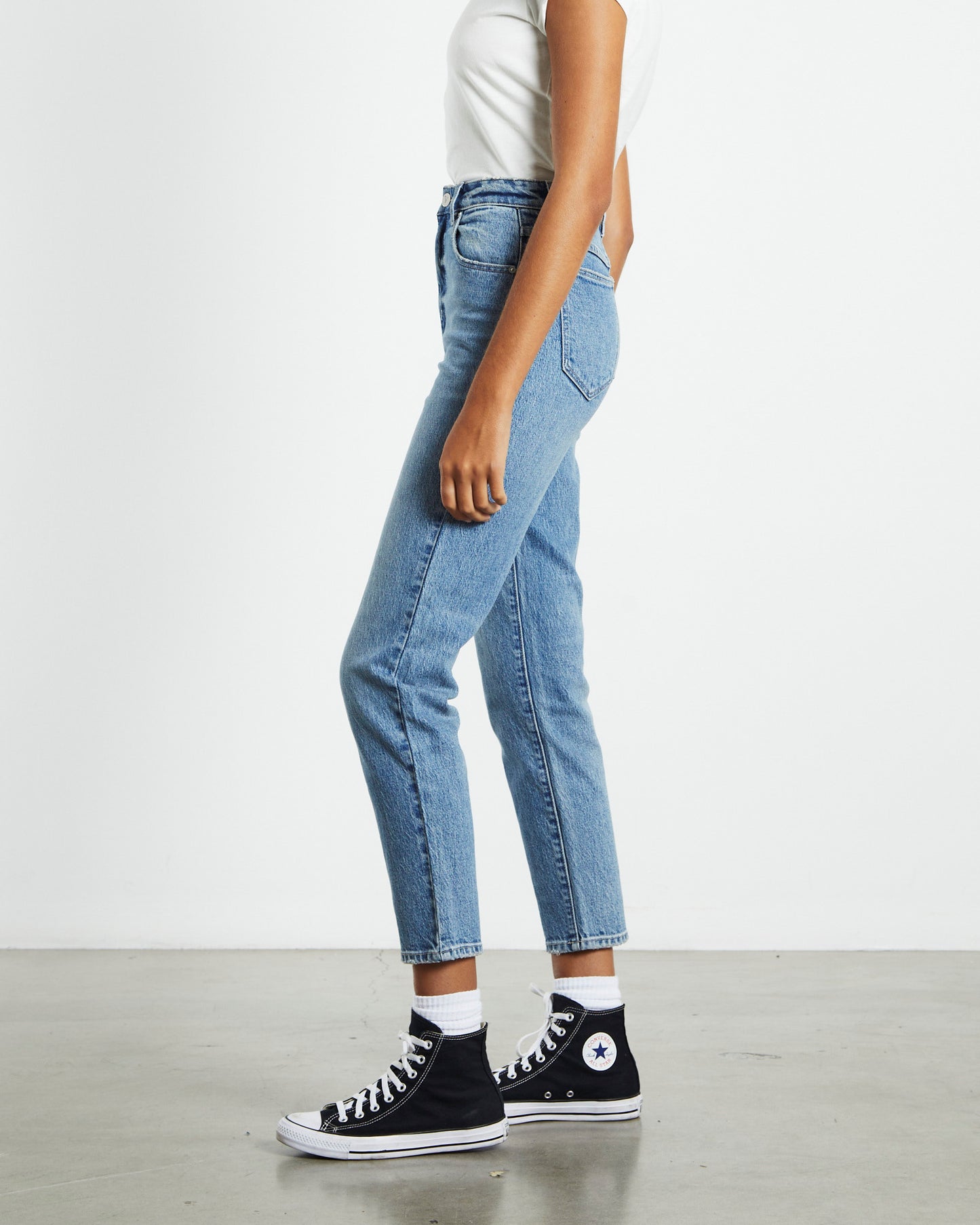 A 94 High Rise Slim Jeans Lizzie Y2K Blue