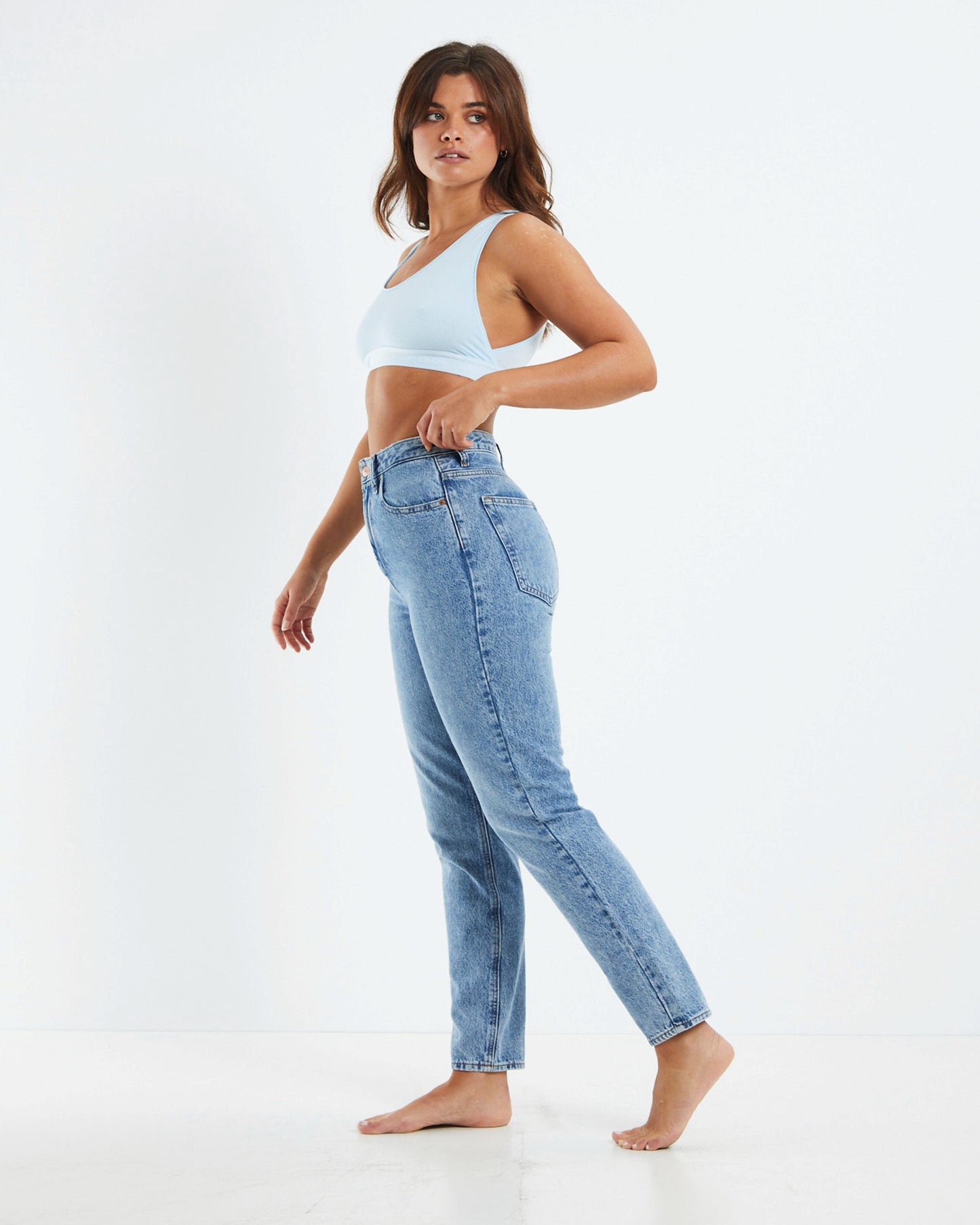 CK One Recycled Unlined Bralette Blue