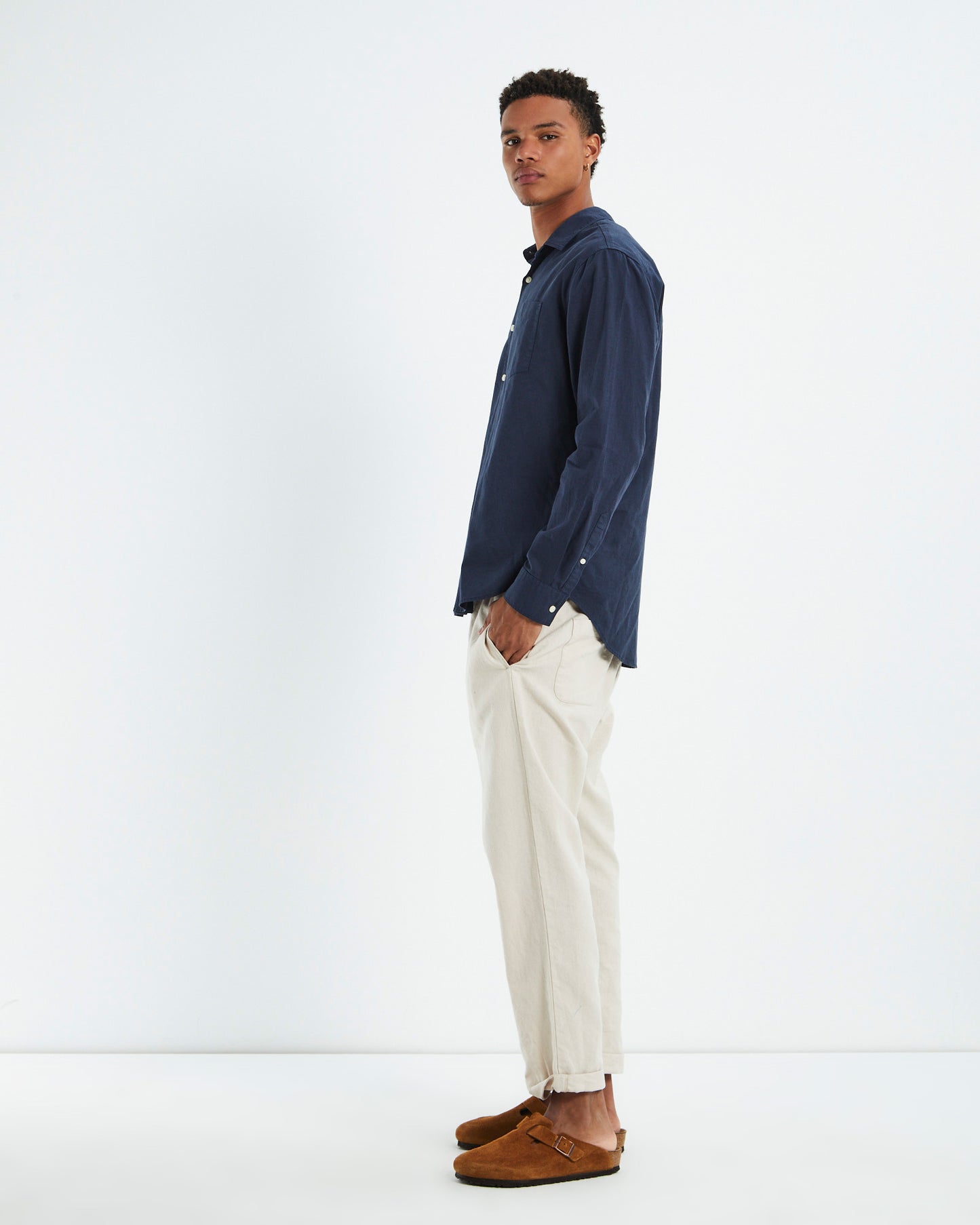 Grover Long Sleeve Shirt Navy