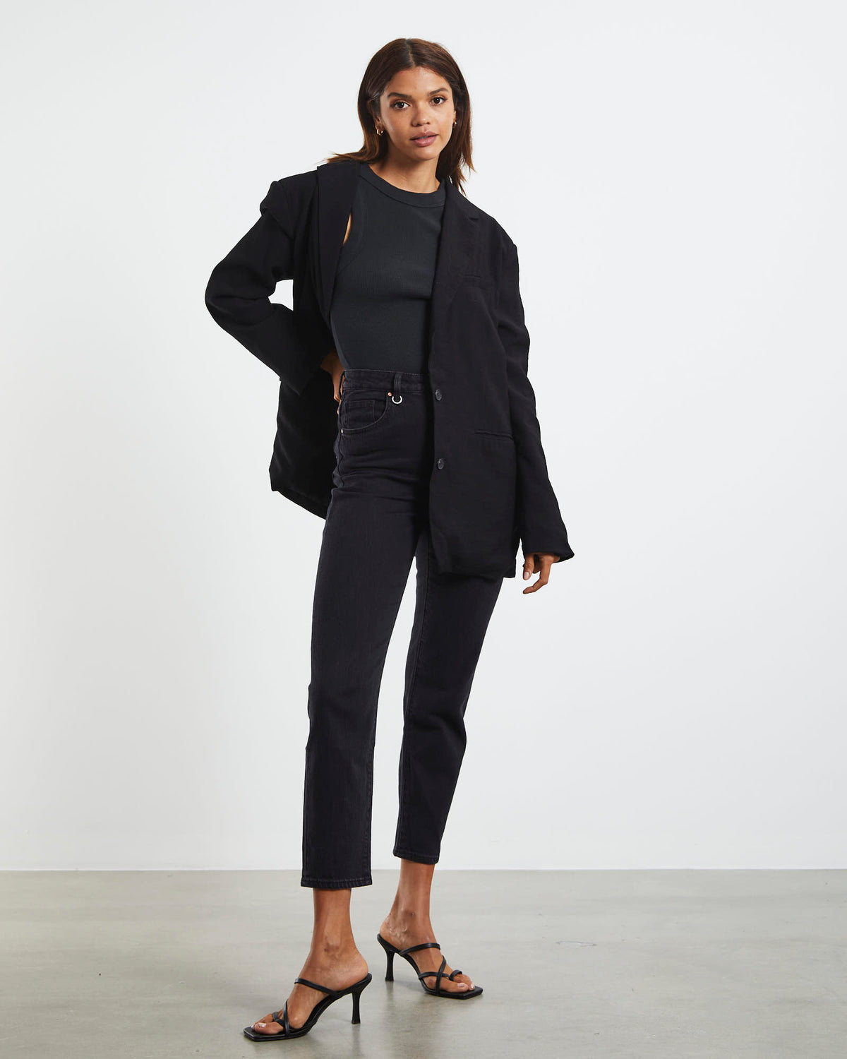 Lola Mom Jeans BLACK EARTH