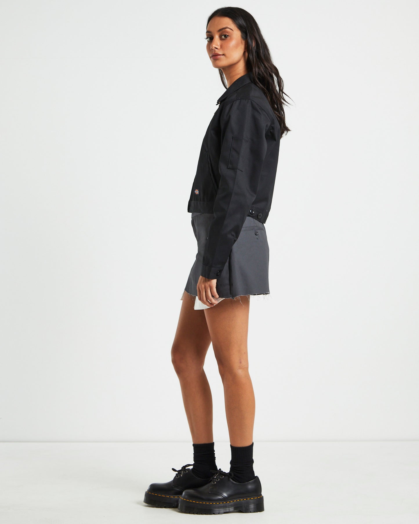 Eisenhower Cropped Jacket Black