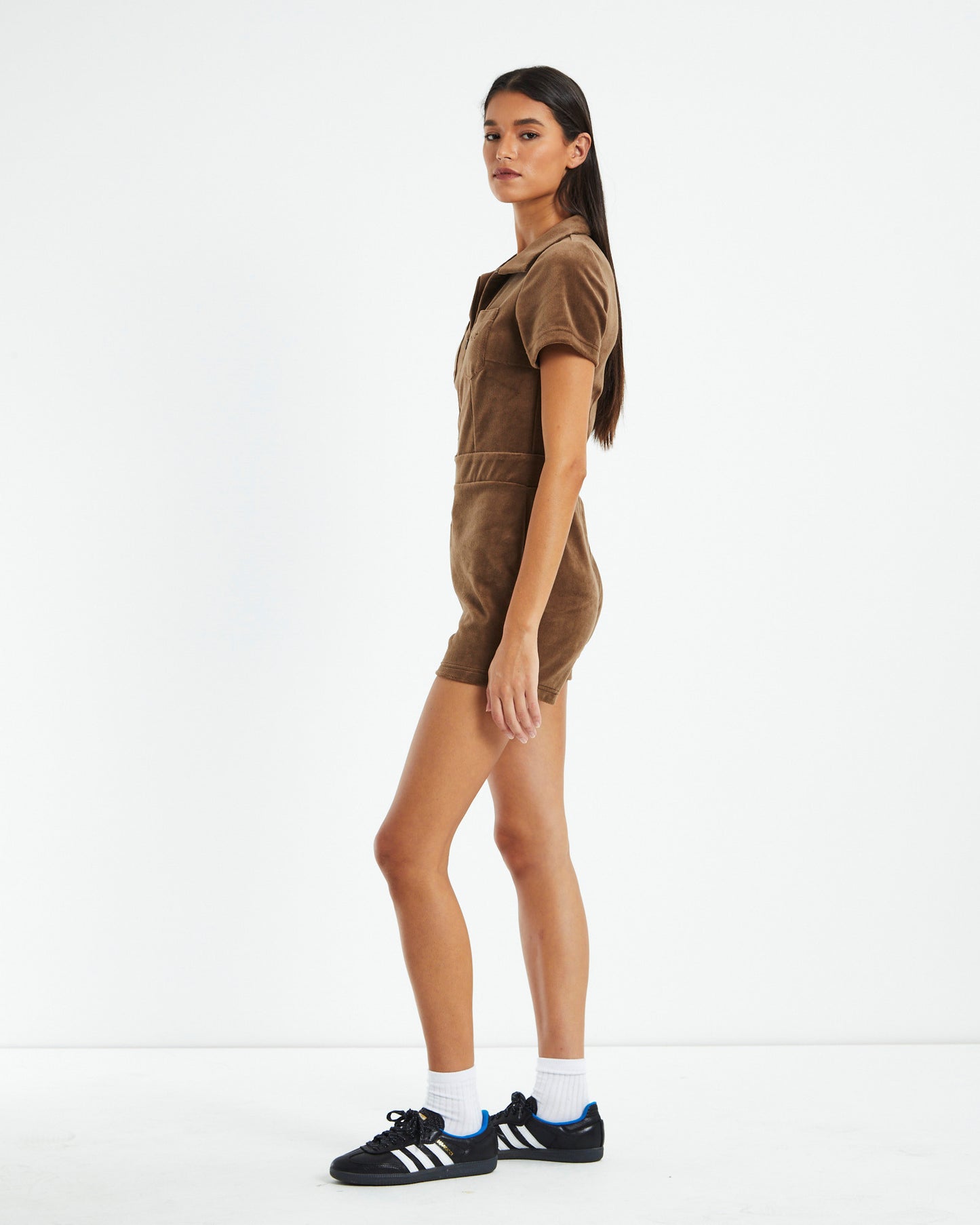 Soleil Playsuit Chocolate Brown