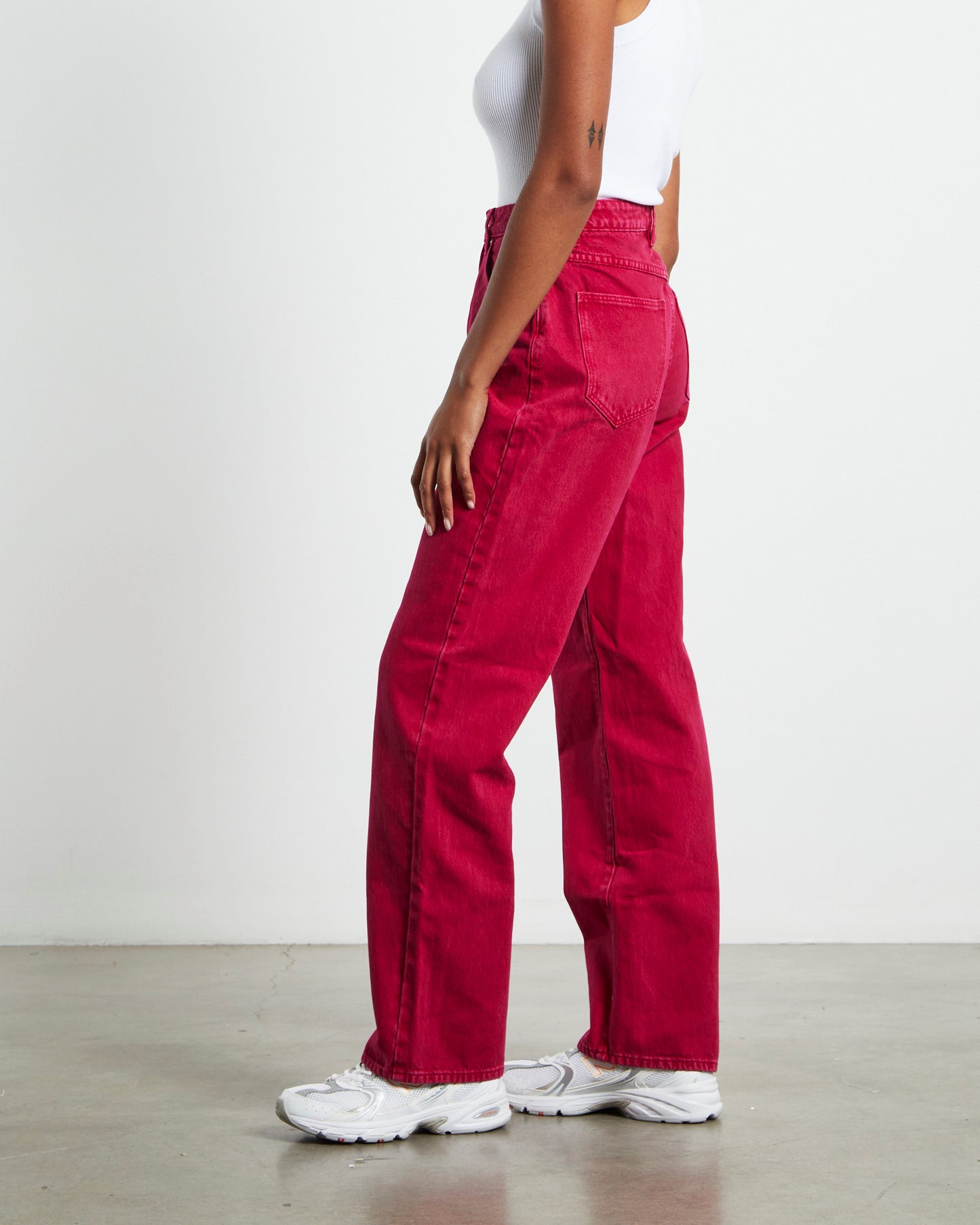 A Carrie Jeans Magenta Pink