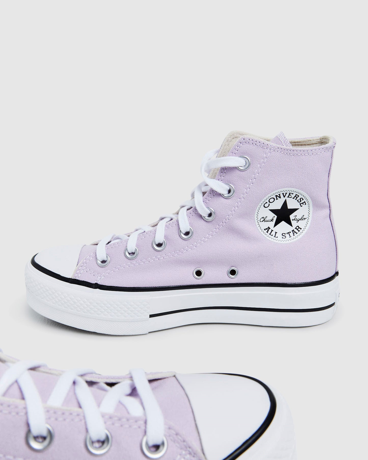 Chuck Taylor All Star Lift Platform Canvas Sneakers Purple