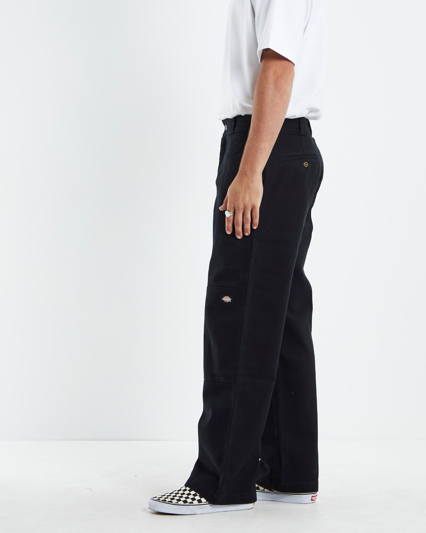 85-283 Double Knee Jeans Black