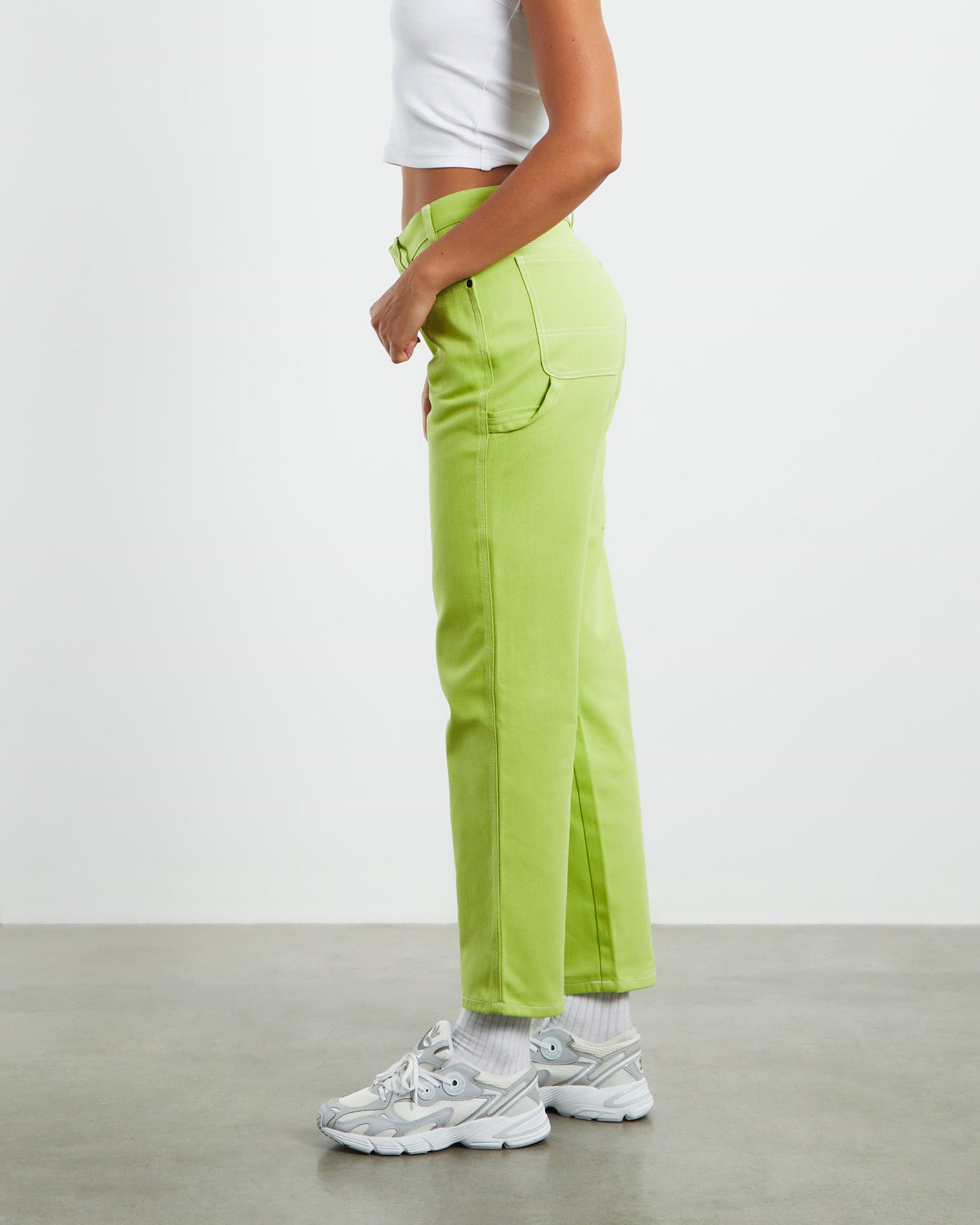 875 Washed Low Rider Pants Wild Lime