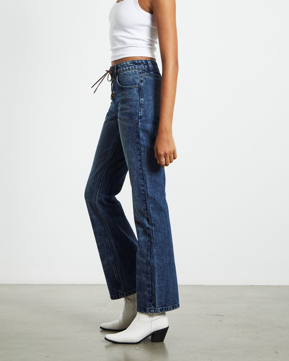 Tatiana Low Bootcut Jeans Vintage Tint Blue BLUE
