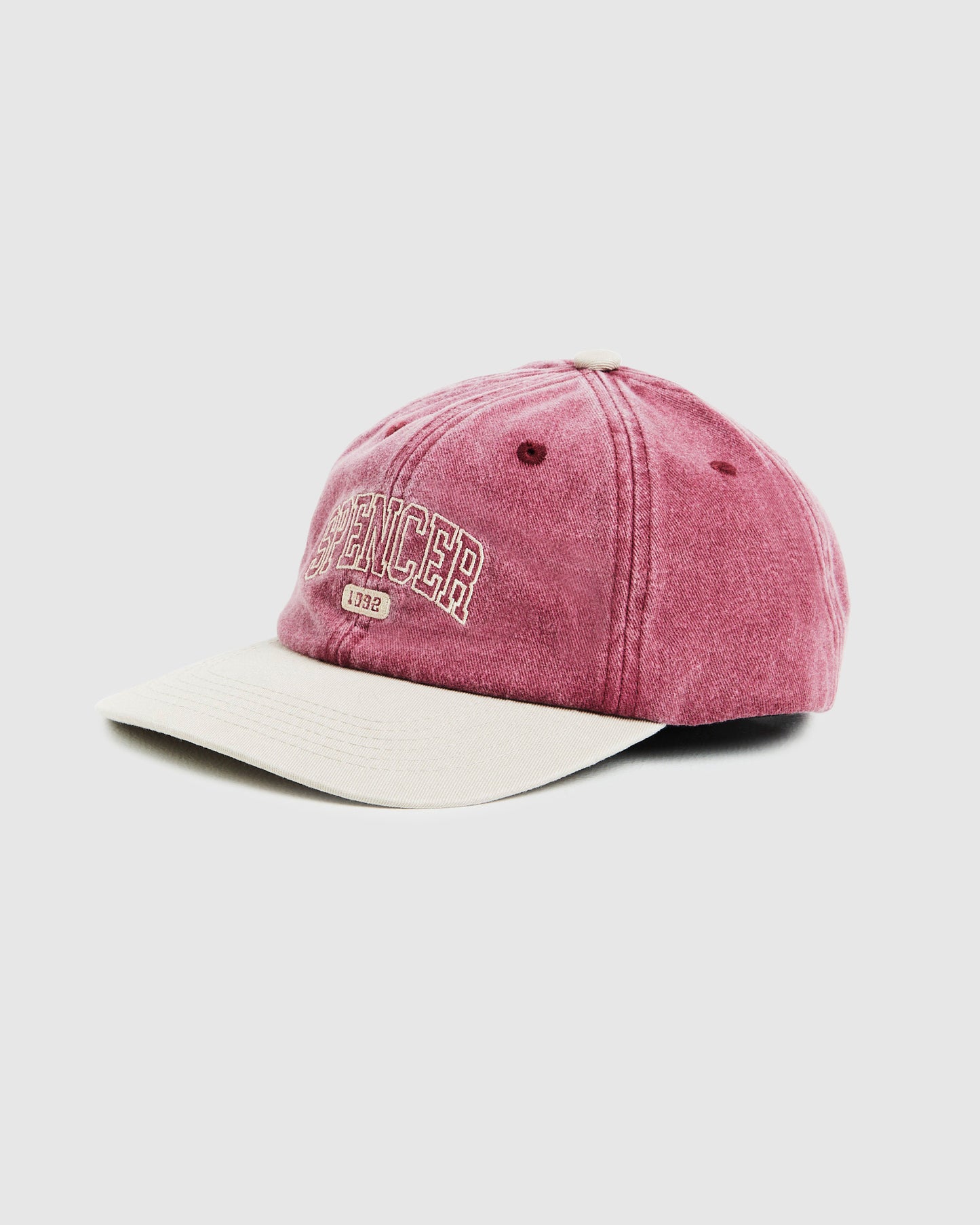 Seattle Contrast Cap Tan/Burgundy