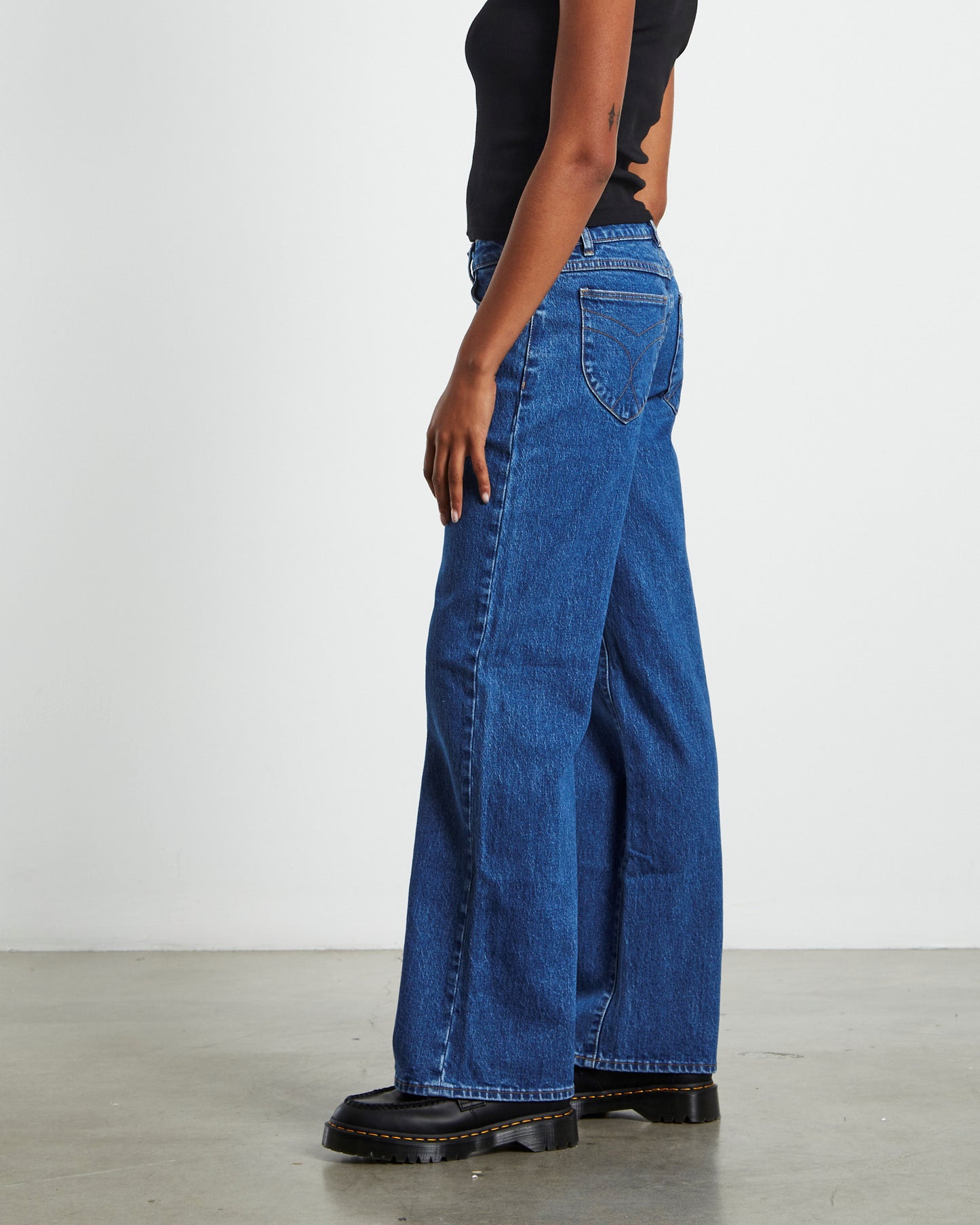 Heidi Low Rise Jeans Organic Vintage Blue