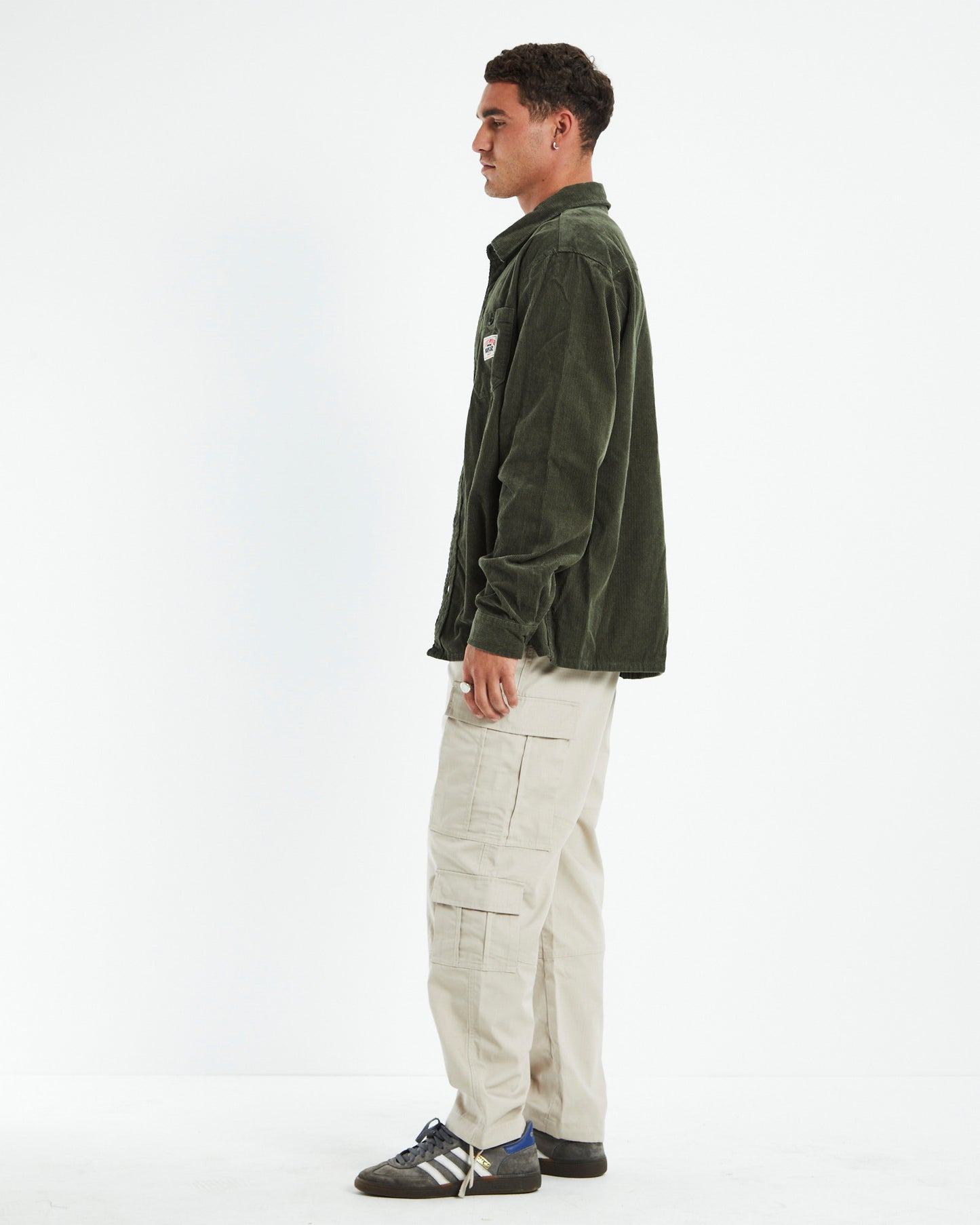 Cord Authentic Work Long Sleeve Shirt Military