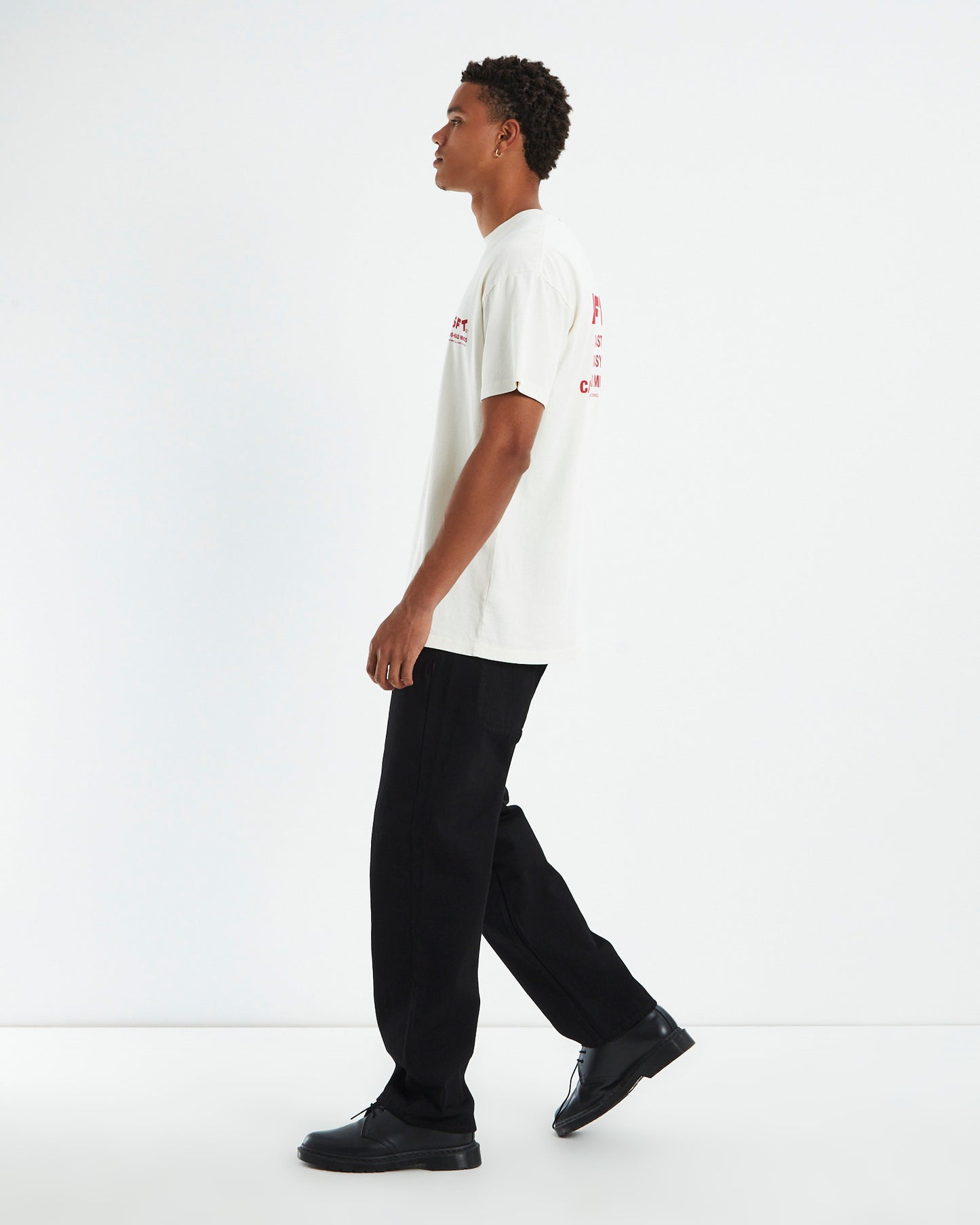 Coast Caller 50/50 Short Sleeve T-Shirt Thrift White