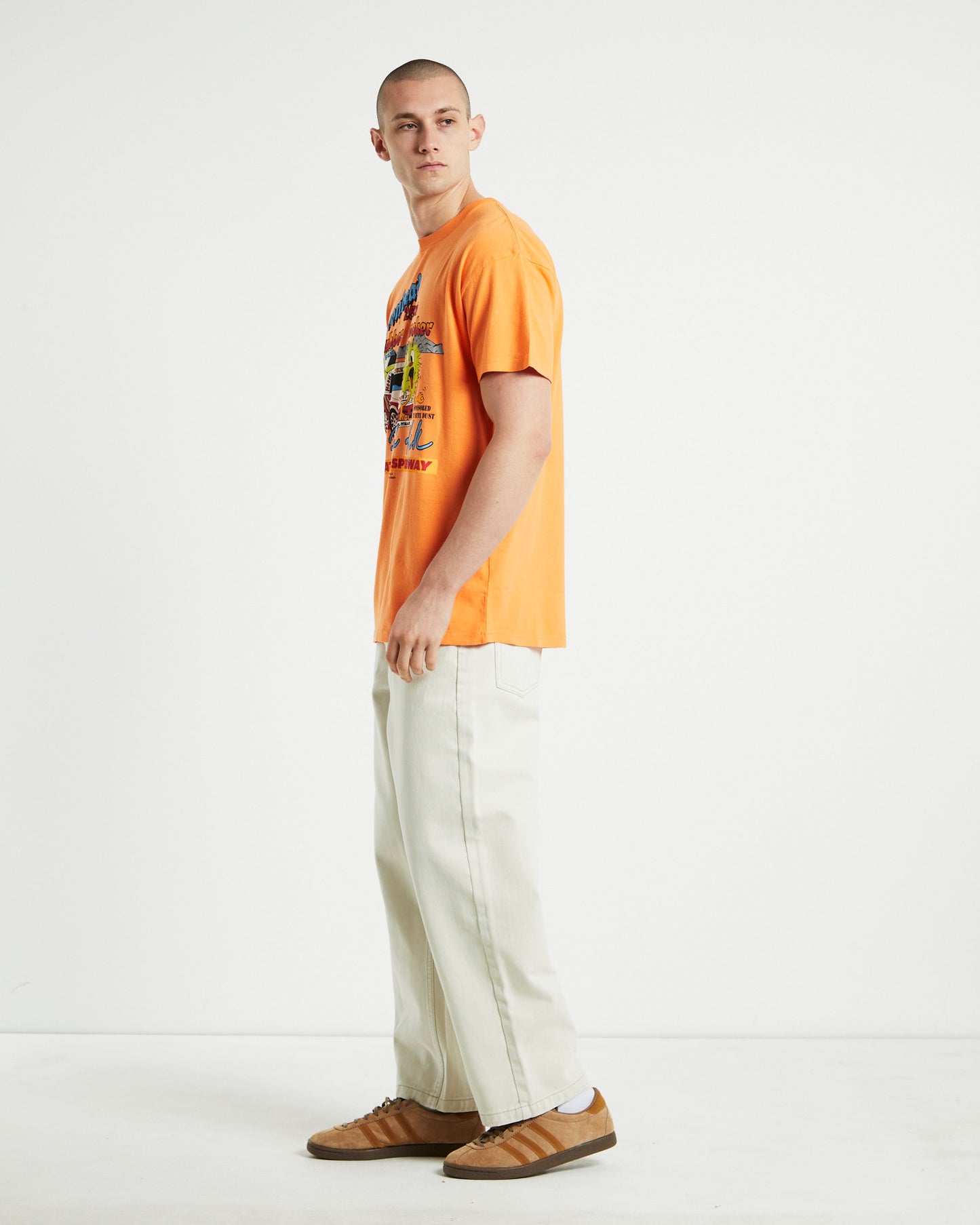 Hoonheads 50-50 AAA Short Sleeve T-shirt Pigment Blazing Orange