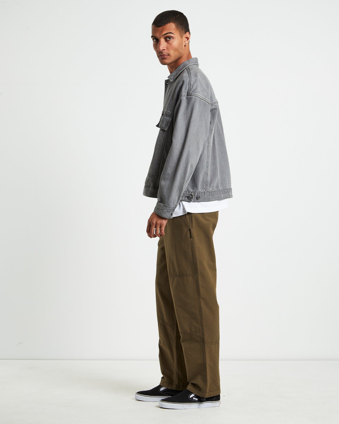 Aeon Trucker Jacket Fossil Grey