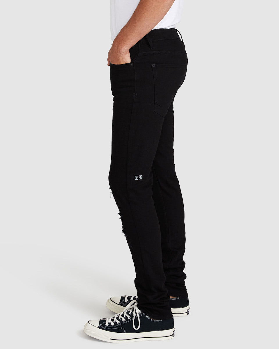 Van Winkle Jeans Rebel Trashed Black