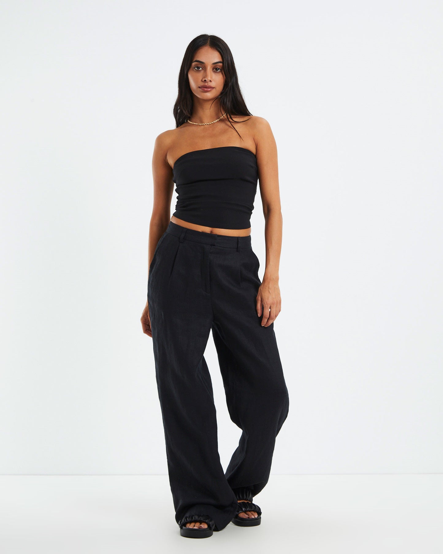Bronte Longline Tube Top Black