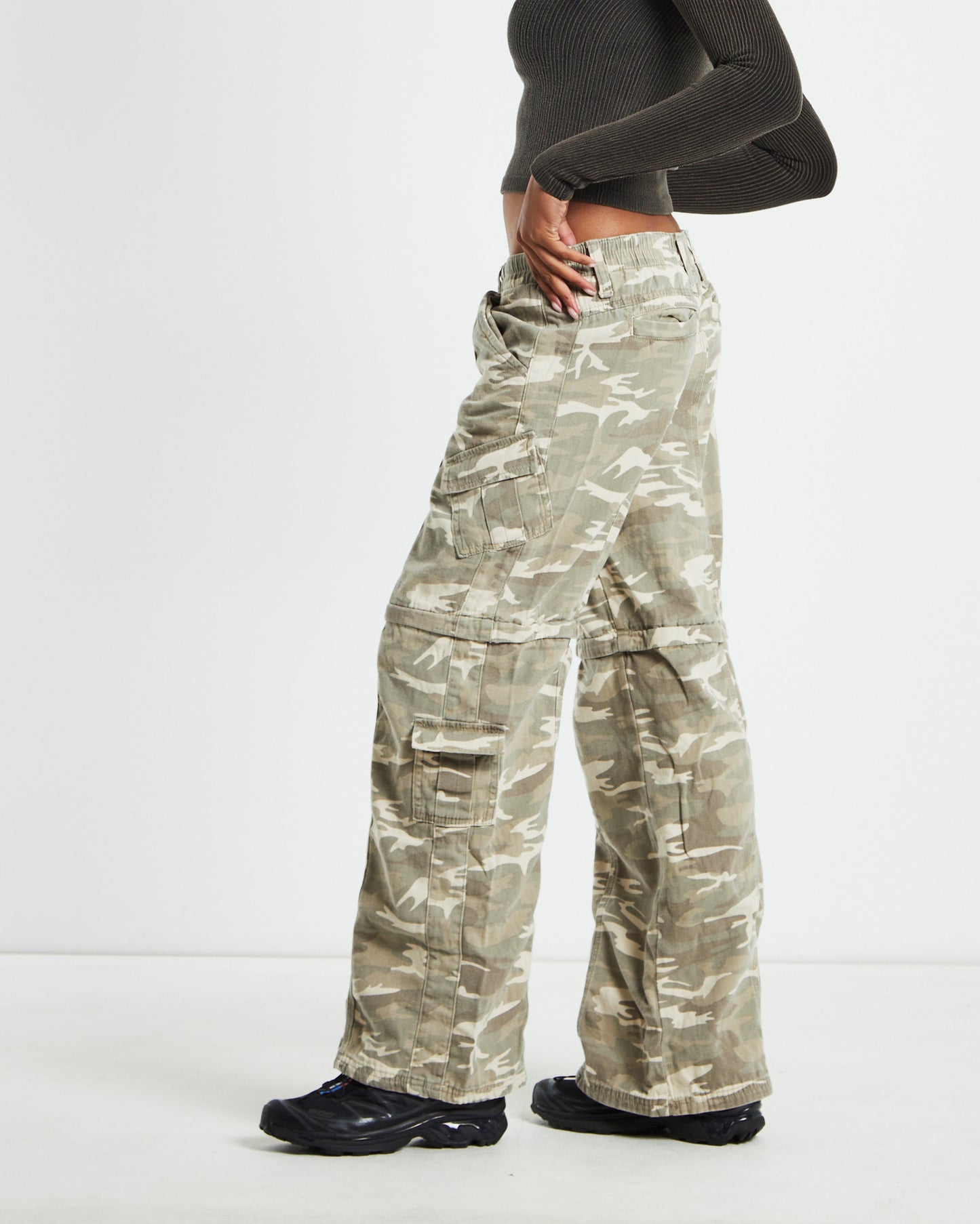 BDG Zip Off Y2K Cargo Pants Camo